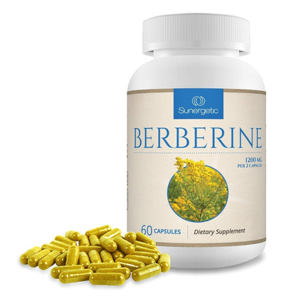 Premium Berberine Supplement - 1200mg of Berberine Per Serving - Berberine HCL SunergeticUS supplements