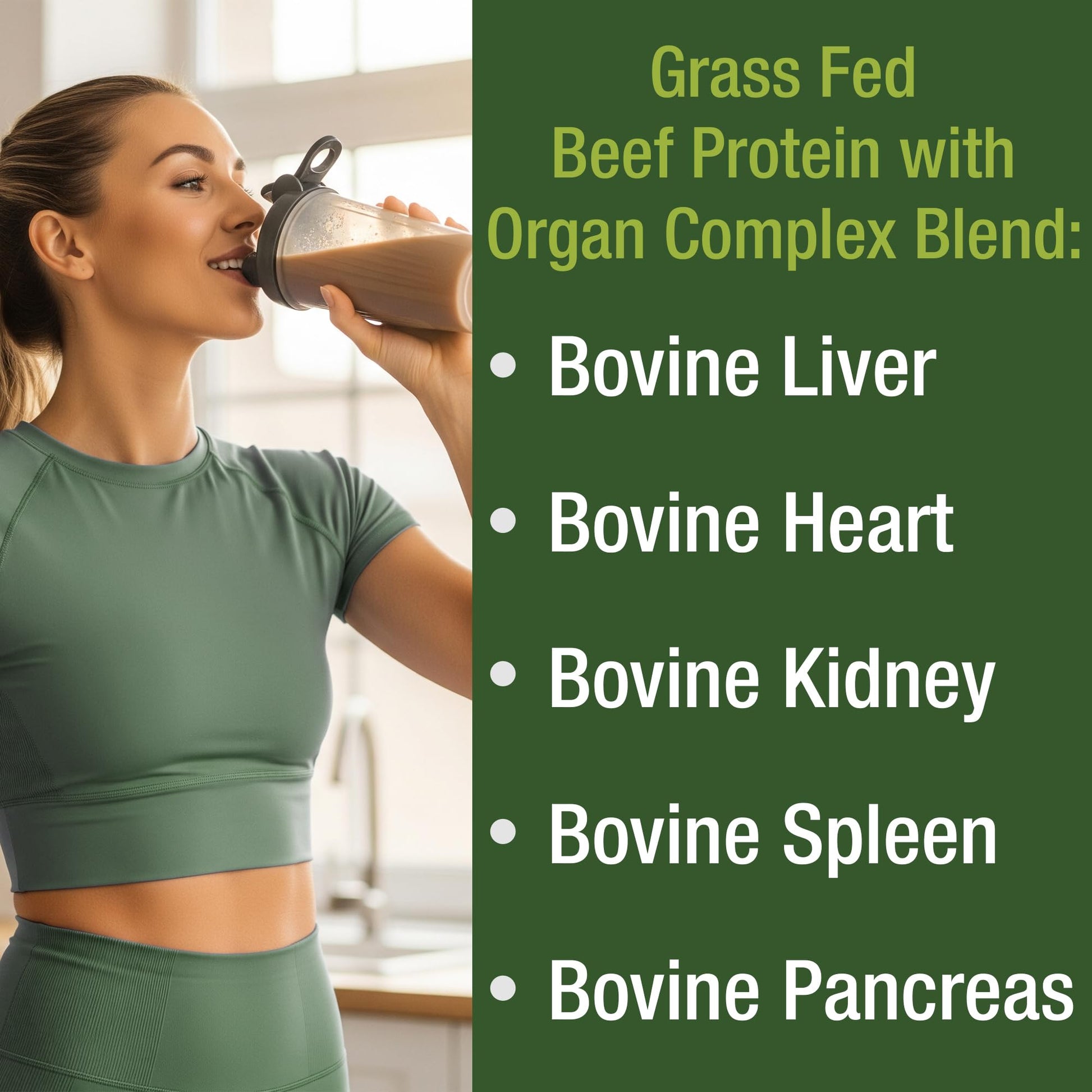 Grass Fed Beef Protein Powder + Organ Complex. Lactose Free Great Tasting Beef Protein Isolate. Animal Based Non Dairy No Whey Paleo Carnivore Supplement for Muscle Building. Chocolate Flavor Peak PerformanceAu supplements