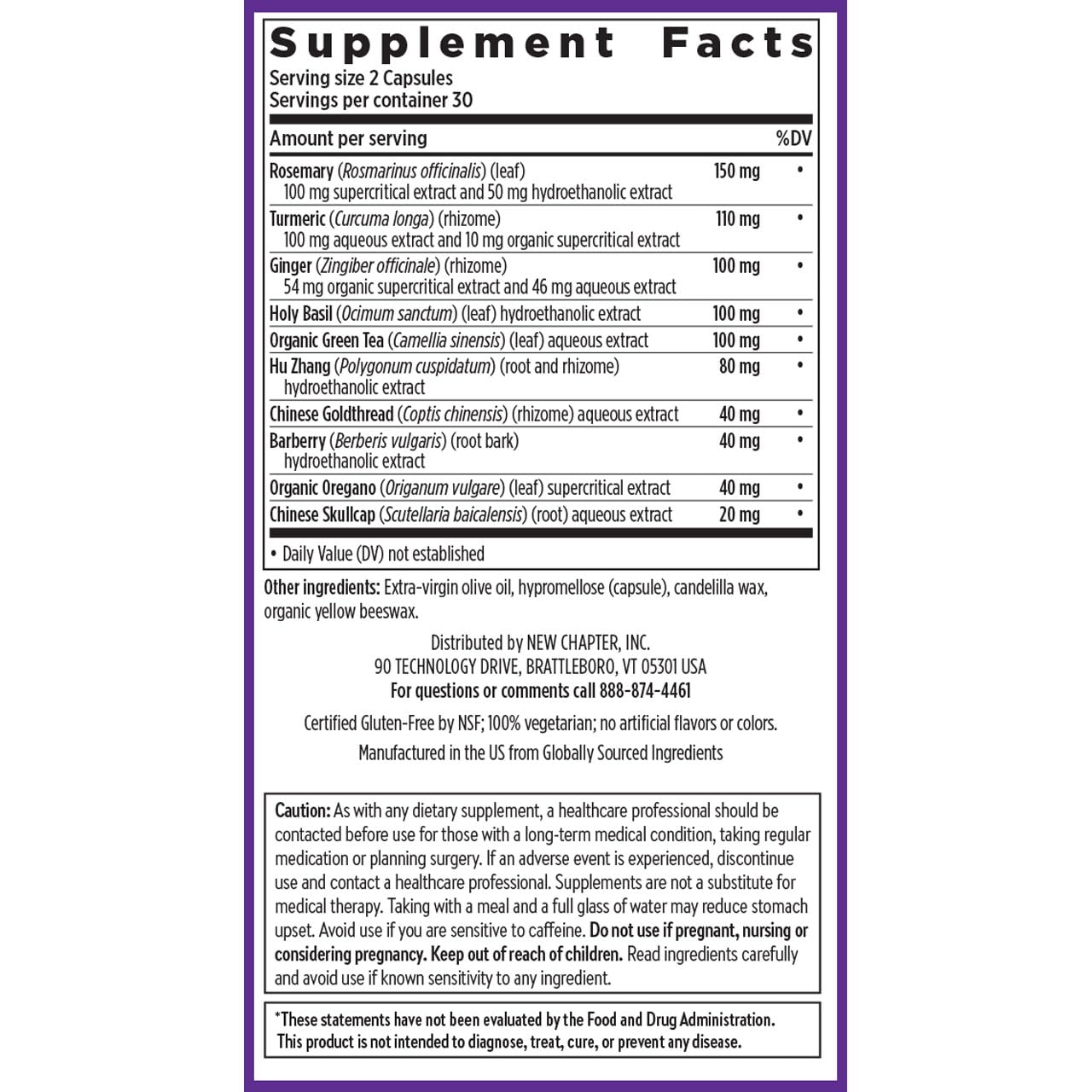 New Chapter Zyflamend™ Joint Supplement & Herbal Pain Relief – 10-in-1 Superfood Blend with Turmeric, Ginger & Green Tea - for Healthy Inflammation Response, Mobility & Flexibility, 60 Capsules New ChapterAu supplements