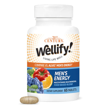 21st Century Wellify Men's Energy Multivitamins with Minerals, 65 Count 21st CenturyUS supplements