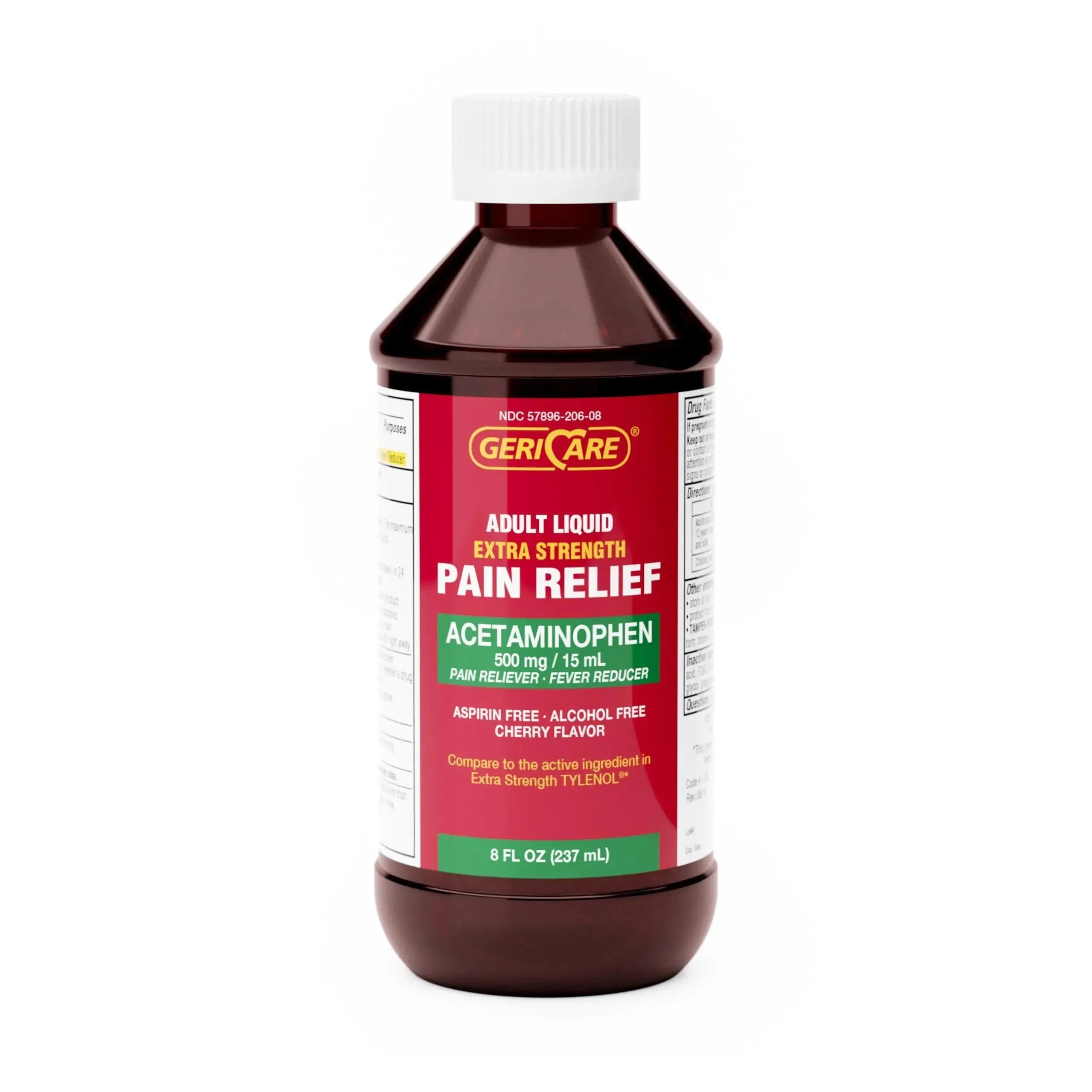 GeriCare Extra Strength Acetaminophen 500 mg Adult Liquid Pain Relief, Fever Reducer, 8 FL OZ (Pack of 1) GeriCareAu supplements