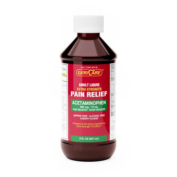GeriCare Extra Strength Acetaminophen 500 mg Adult Liquid Pain Relief, Fever Reducer, 8 FL OZ (Pack of 1) GeriCareAu supplements
