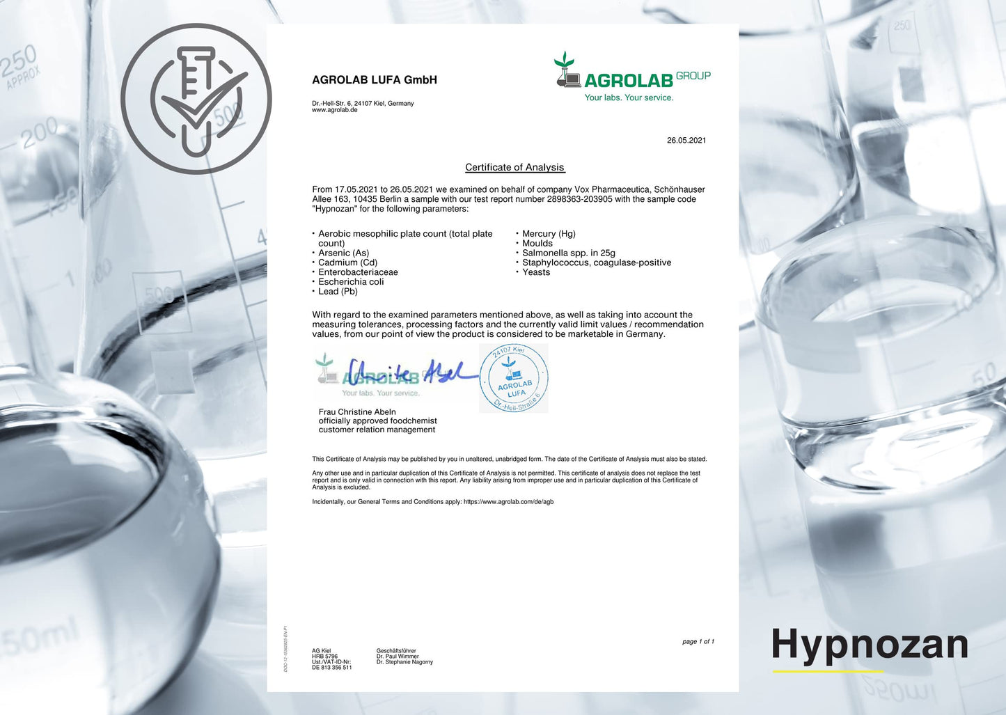Hypnozan. 60 Easy Nights in Every Pack - 60 Capsules, Just One Before Bed. Natural Vox pharmaceuticaUS supplements