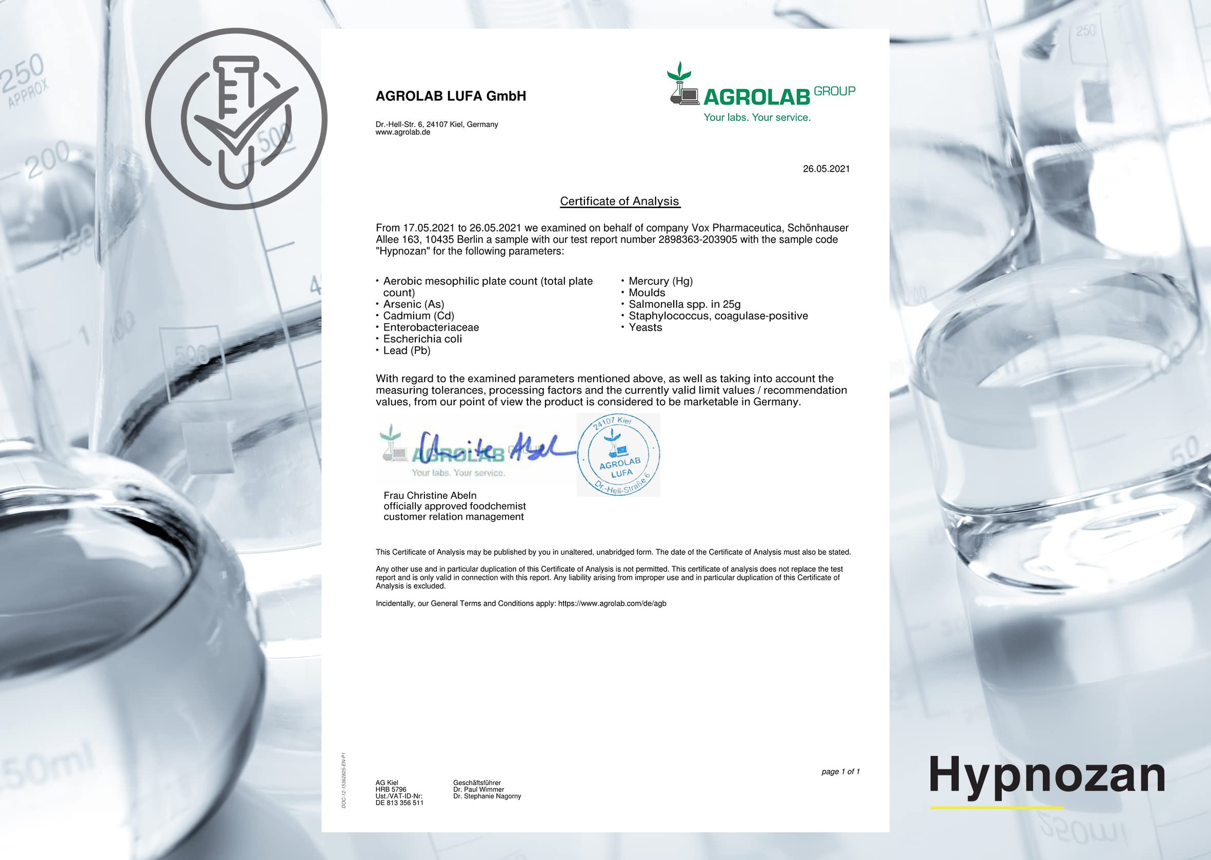 Hypnozan. 60 Easy Nights in Every Pack - 60 Capsules, Just One Before Bed. Natural Vox pharmaceuticaUS supplements