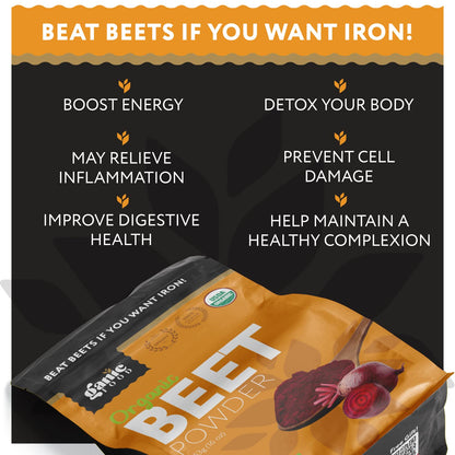 Ganic Food Organic Beetroot Powder, 16 Ounces Ganic FoodUS supplements