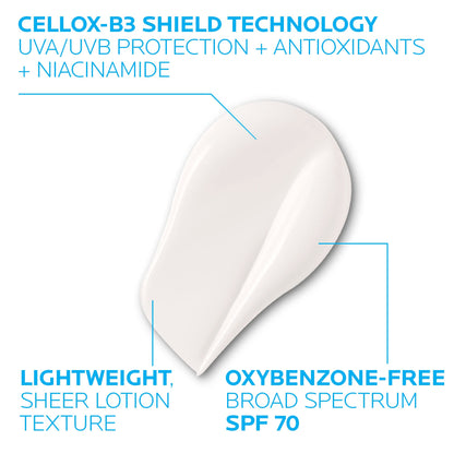 La Roche-Posay Anthelios UV Correct Sunscreen Moisturizer SPF 70, Daily Anti-Aging Face Moisturizer with Niacinamide La Roche-PosayUS supplements