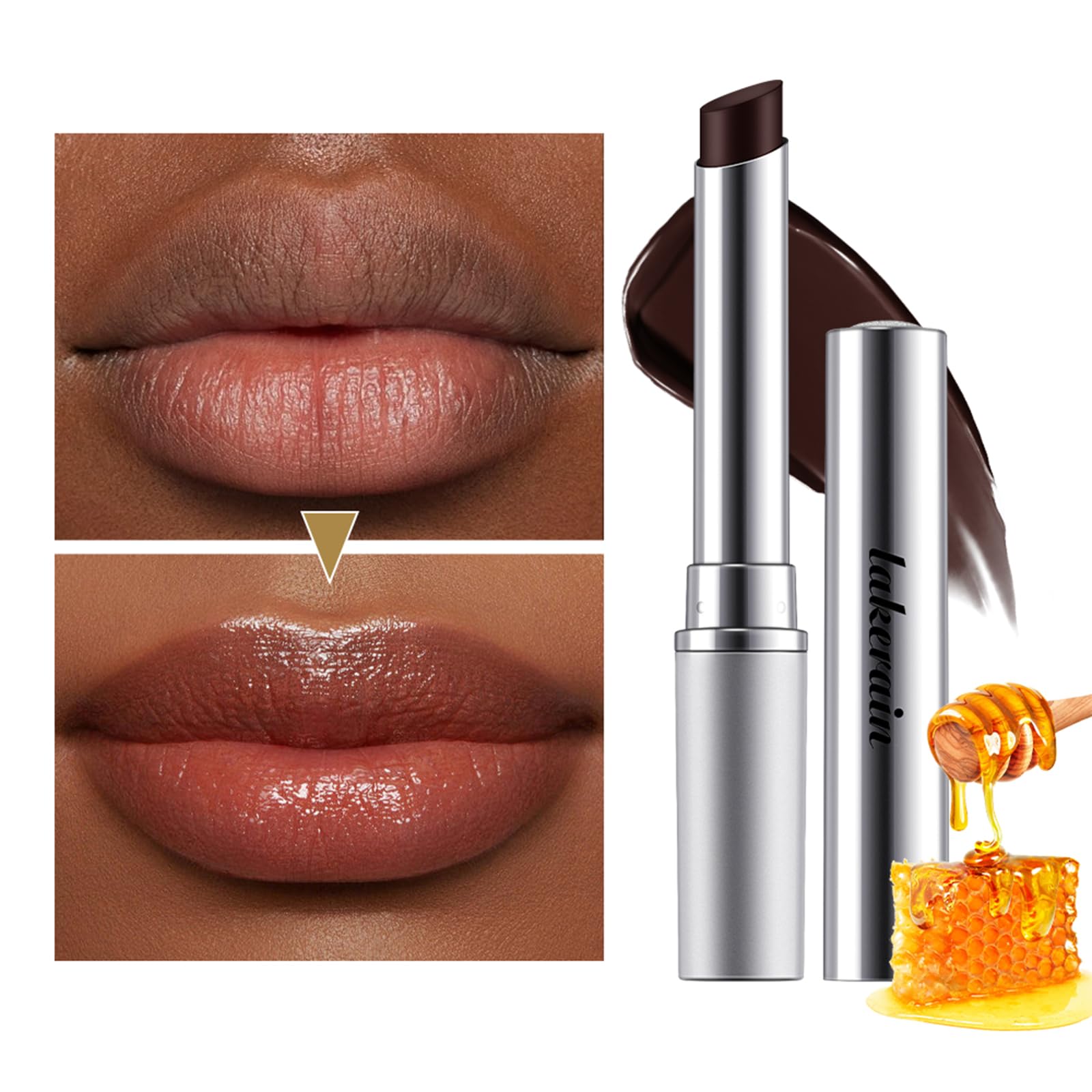 Honey Lipstick Tinted Lip Balm - Sheer Hydrating Lipstick for All Skin Tones - Moisturizing Lip Color, Nourishing Lip Balm with a Hint of Natural Black Cherry Tint BAISEN DIARYAu supplements