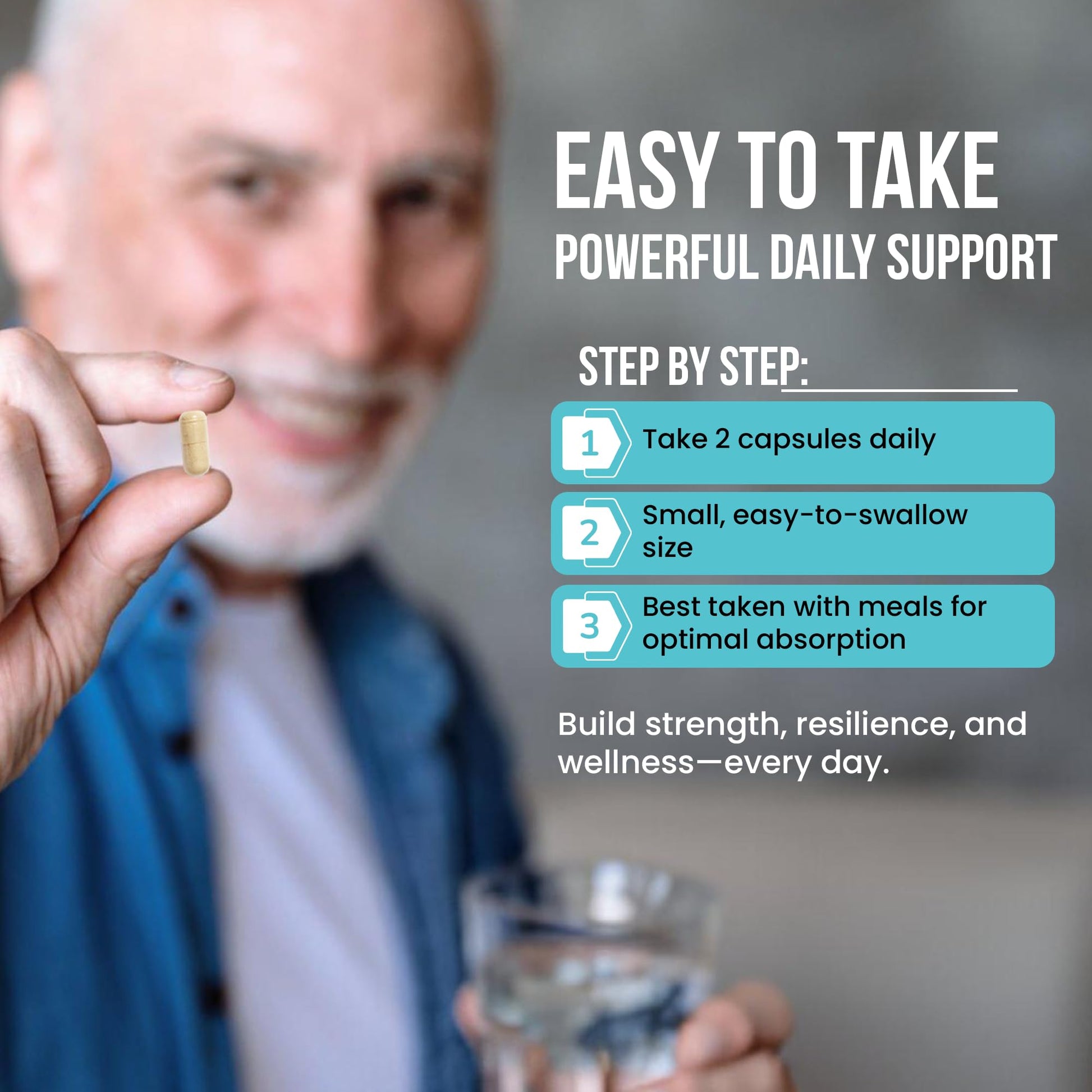 Wound Care Plus Men's Multivitamin – Comprehensive Vitamin & Mineral Blend with Vitamins A, B, C, D, E, Zinc – Supports Immune Health, Energy & Skin Wellness – 60 Capsules – Non-GMO, Gluten-Free WOUND CAREPLUSAu supplements