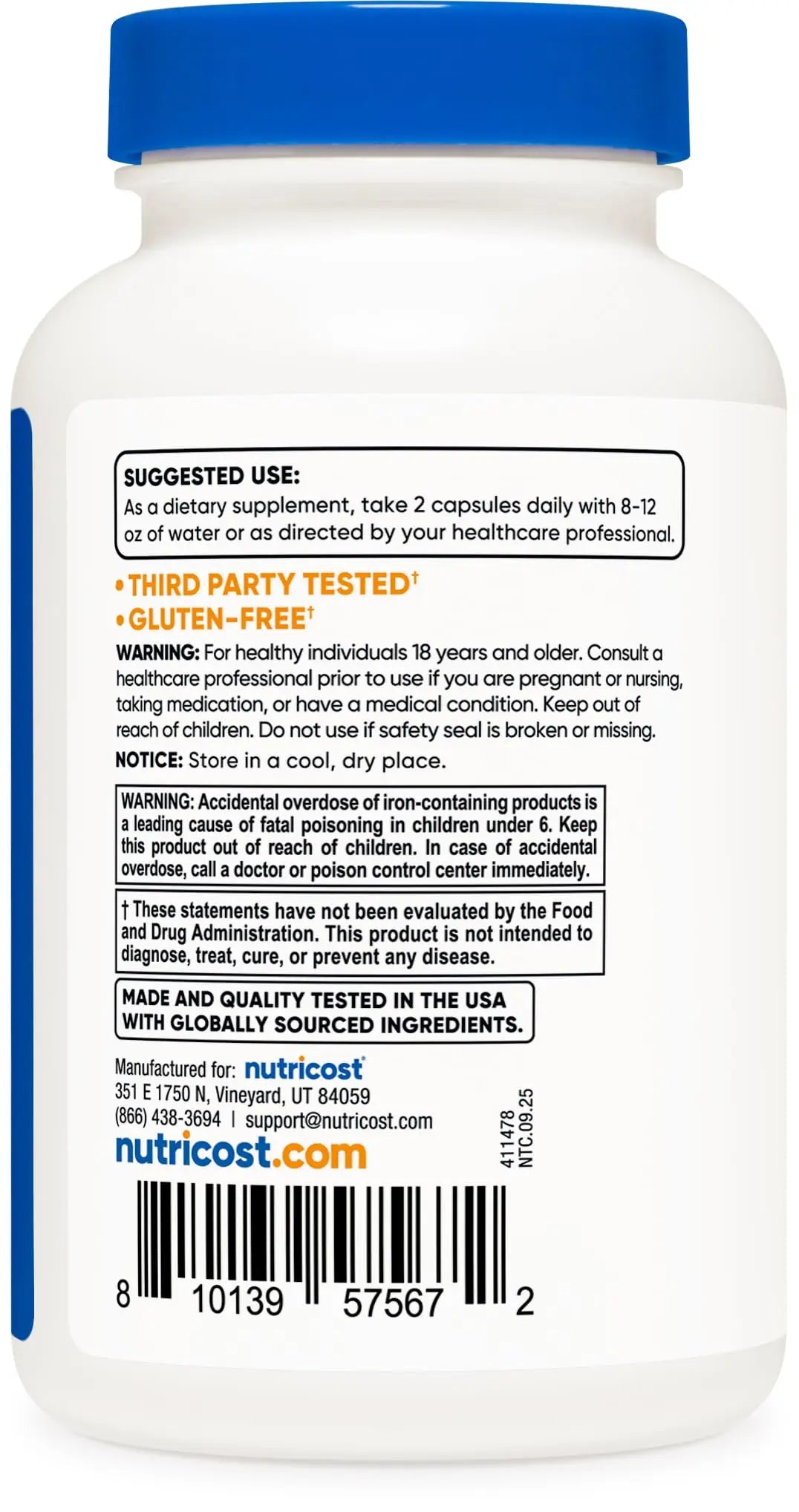Nutricost Methylated Multivitamin 120 Capsules, 60 Servings - 23 Vitamin & Minerals Per Serving NutricostAu supplements