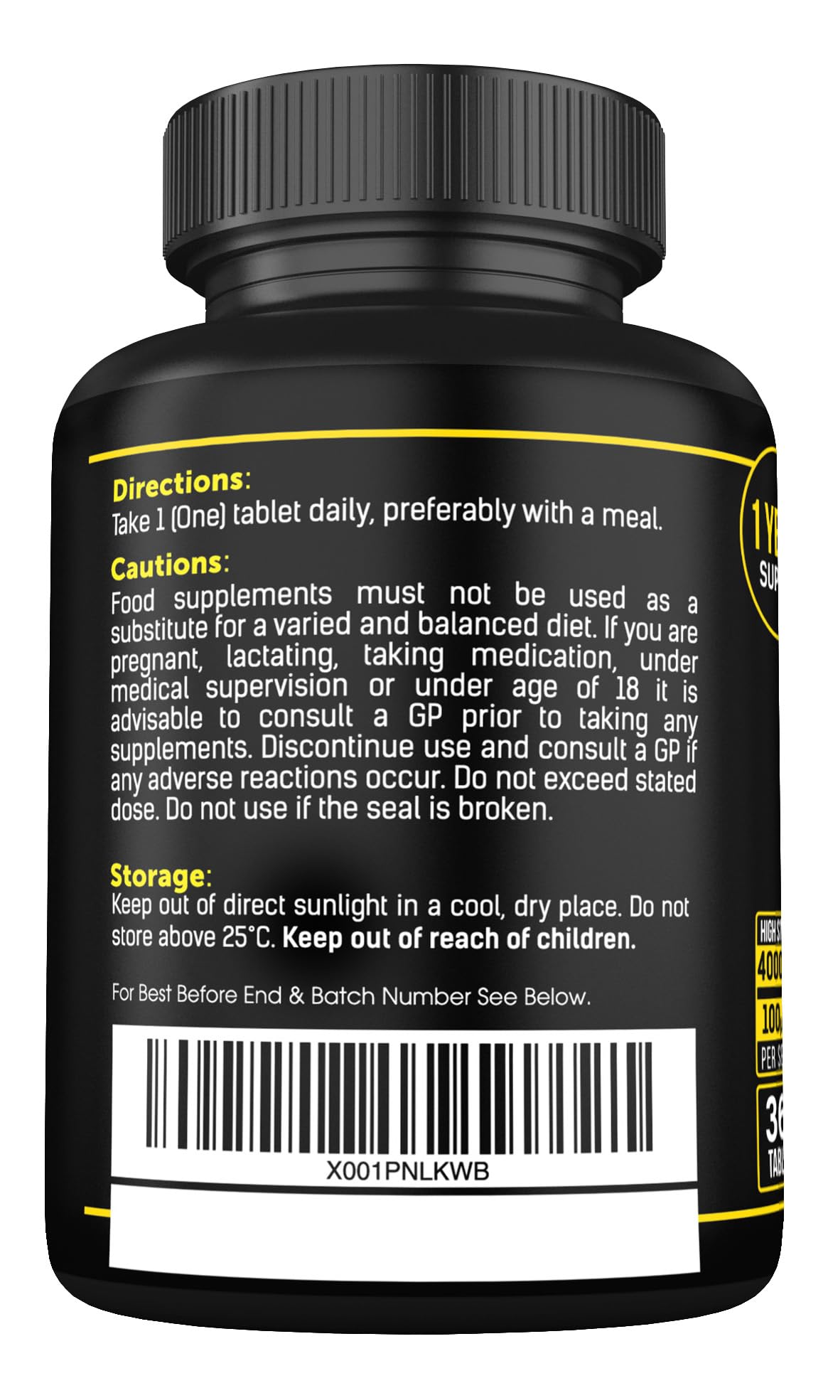 Vitamin D3 K2 High Strength Tablets - 365 Micro Tablets - Vitamin d3 4000 iu and k2 SS Sport SuppliesUS supplements