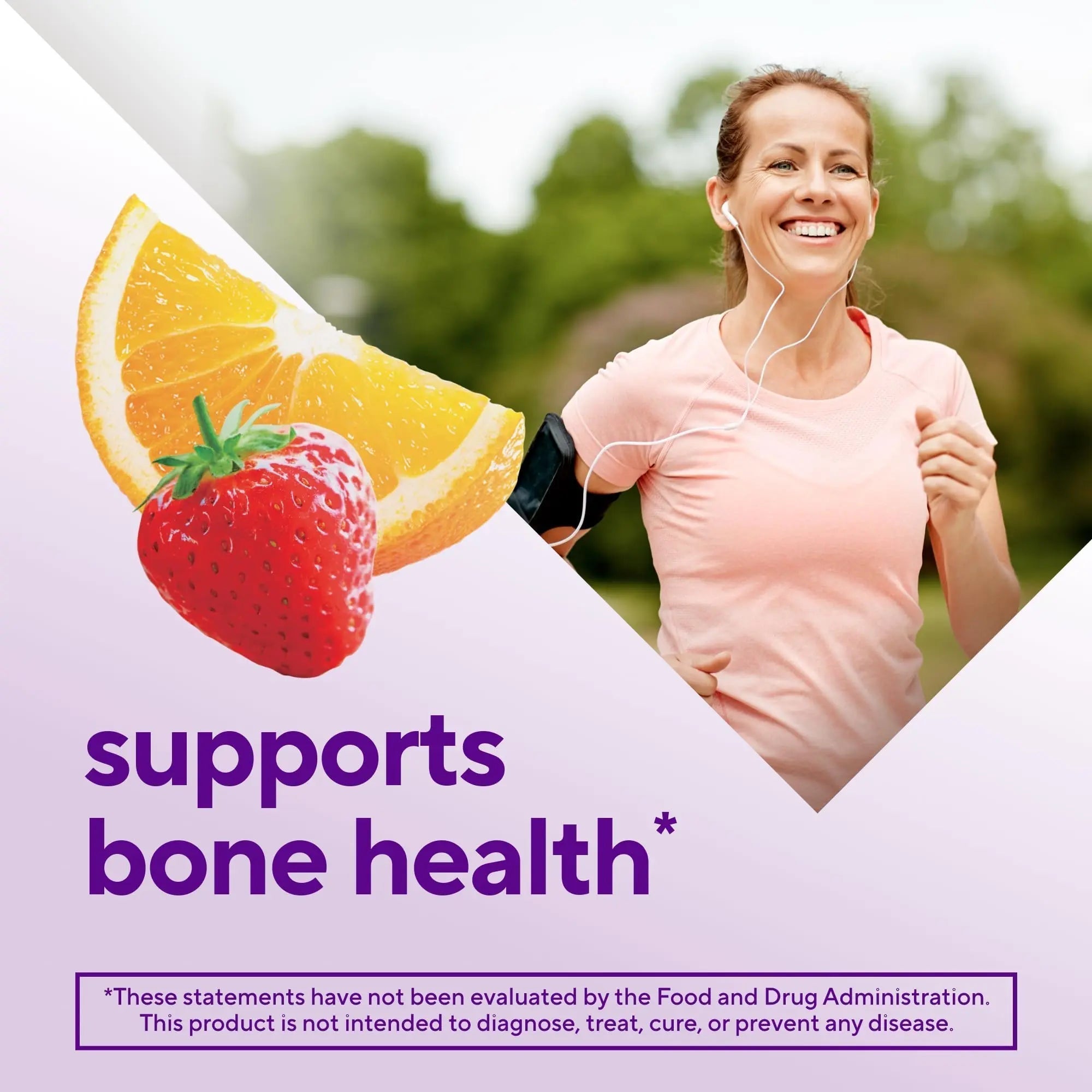 vitafusion Chewable Calcium Gummy Vitamins for Bone and Teeth Support, Calcium Gummies, Fruit and Cream Flavor, 100 Count, 50 Day Supply VitafusionAu supplements