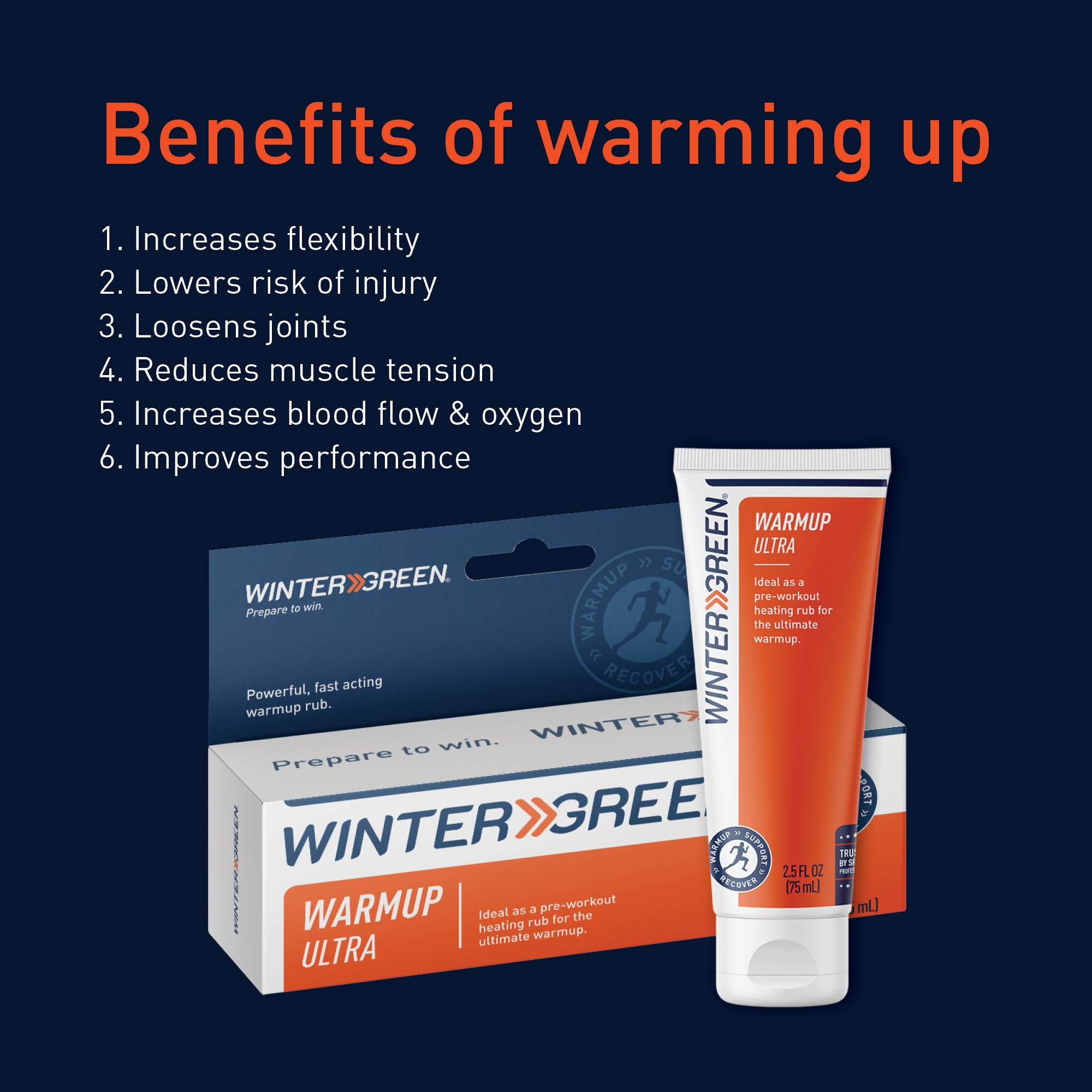 Wintergreen Muscle Warmup Lotion, 2.5 oz – Pre-Workout Heating Rub with Menthol and Capsicum, Heats and Relaxes Before Training, Body Gel for Athletes WintergreenAu supplements