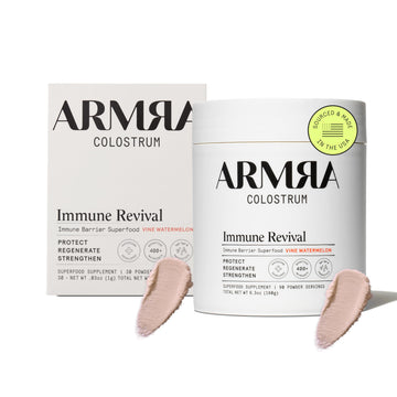 ARMRA Colostrum™ Premium Powder, Grass Fed, Gut Health Bloating Immunity Skin & Hair, Contains 400+ Bioactive Nutrients, Keto, Gluten & Fat Free (Vine Watermelon Bundle | 120 Servings) ARMRAUS supplements