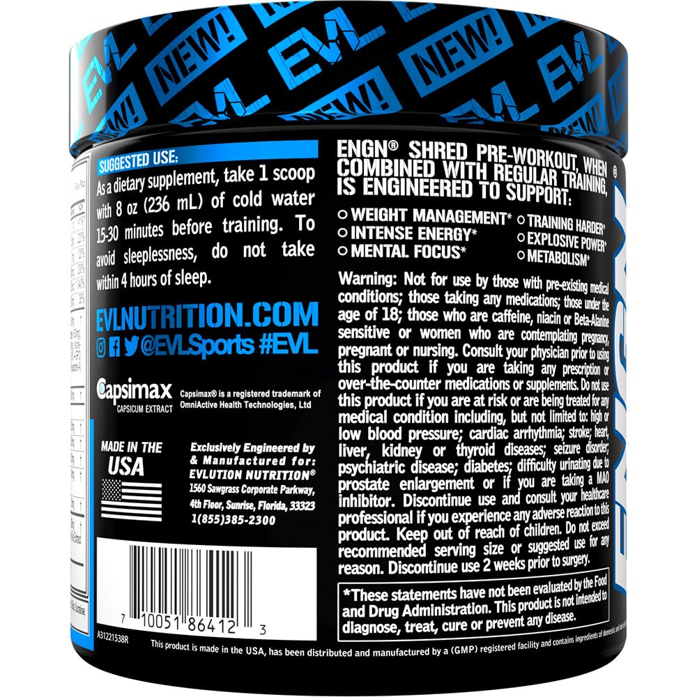 EVL Ultimate Pre Workout Powder - Thermogenic Fat Burn Support Preworkout Powder EvlutionAu supplements