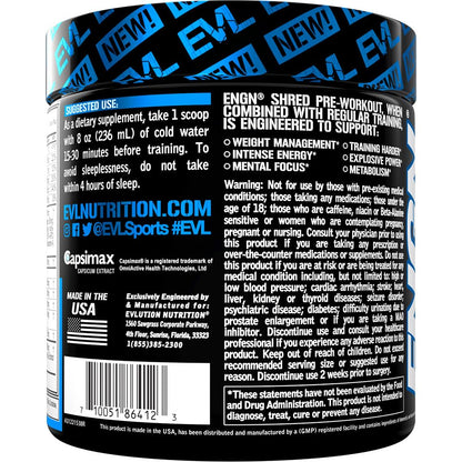 EVL Ultimate Pre Workout Powder - Thermogenic Fat Burn Support Preworkout Powder EvlutionUS supplements
