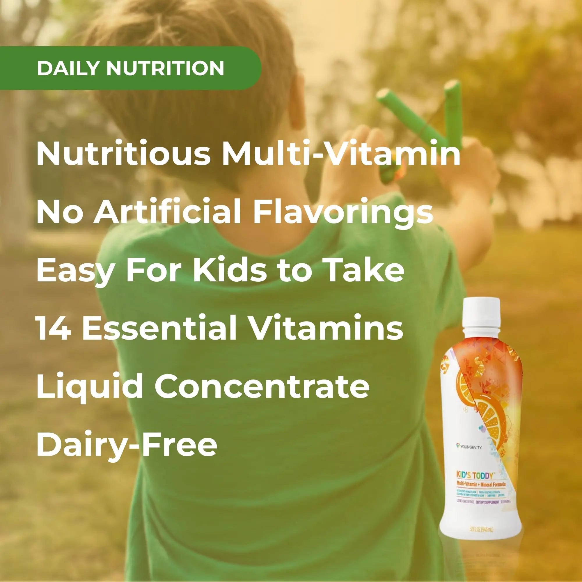Youngevity Kid's Toddy™ - Mega Multivitamin for Kids & Children Age 2+ - 14 Vitamins, 10 Minerals, Phytonutrient Blend YoungevityAu supplements