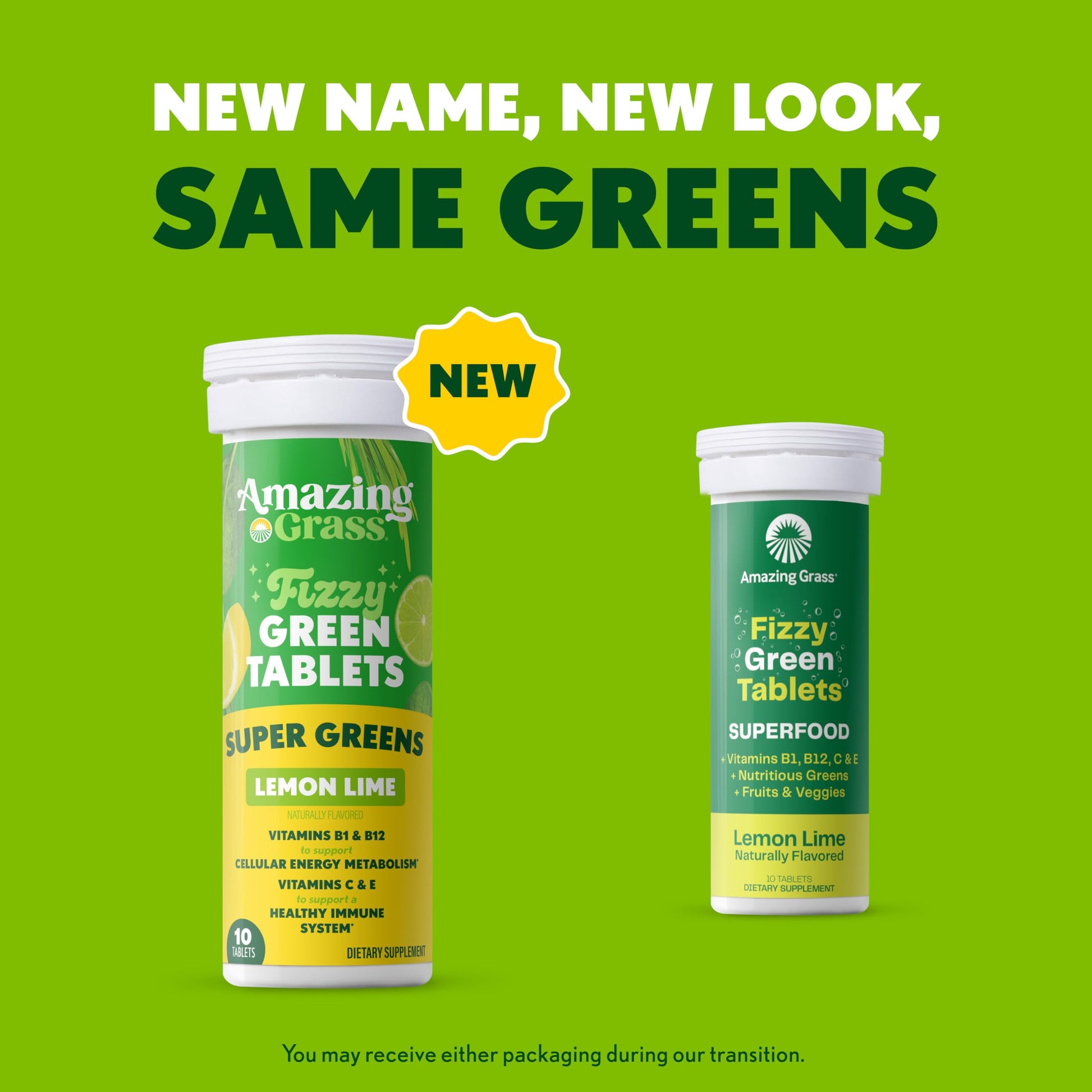 Amazing Grass Effervescent Tablets: Green Superfood Water Flavoring Tablet with Antioxidants & Alkalizing Greens, Lemon Lime, 60 Count Amazing GrassAu supplements