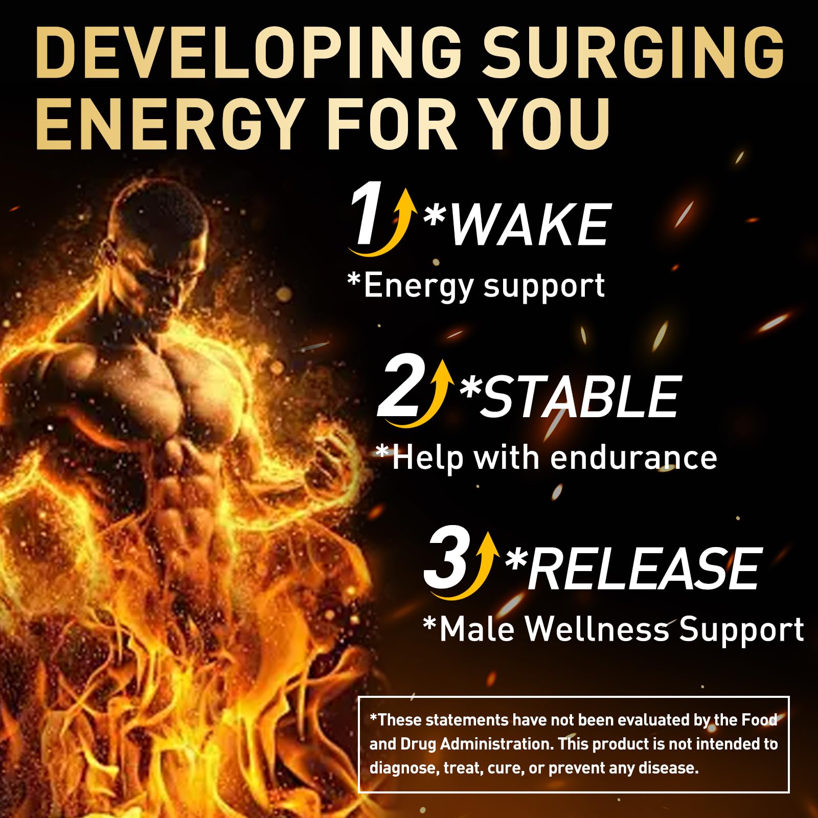 XKQ Men’s Vitality Support Supplement – Daily Energy & Performance Formula for Adult Men | Supports Circulation, Stamina & Confidence | Herbal & Amino Blend | 30 Tablets | 3rd Party Tested XKQAu supplements