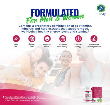 1 Body Adaptogen Complex with Ashwagandha 1 BodyUS supplements