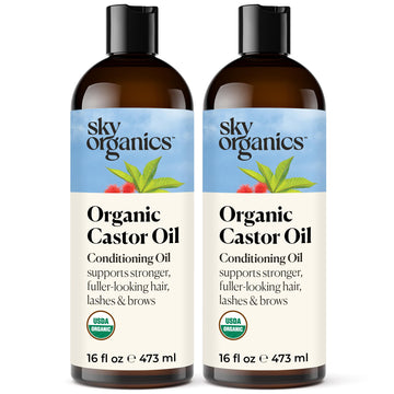 Sky Organics Castor Oil (2x16oz) USDA Organic Cold-Pressed Unrefined100% Pure Sky OrganicsAu supplements