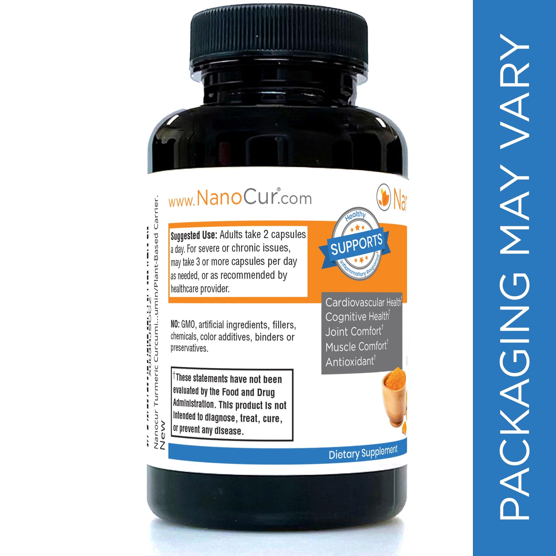 Nanocur Turmeric Curcumin - 100x More Active Than Turmeric, 170% More Active Than NanocurAu supplements