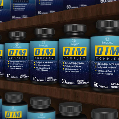 Premium DIM Supplement–Includes 150mg DIM (diindolylmethane), Broccoli, Calcium D SunergeticUS supplements
