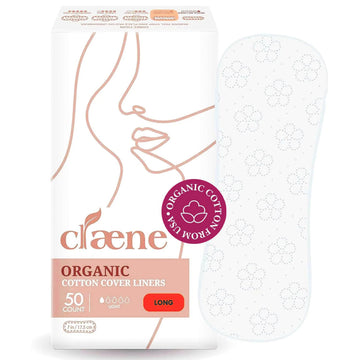 Claene Organic Cotton Panty Liners, Unscented, Thin, Cruelty-Free, Daily, Breathable Organic Panty CLAENEAu supplements