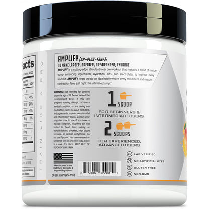 Cutler Nutrition Amplify 2.0 Caffeine Free Pre Workout for Men and Women Stimulant Free Cutler NutritionUS supplements