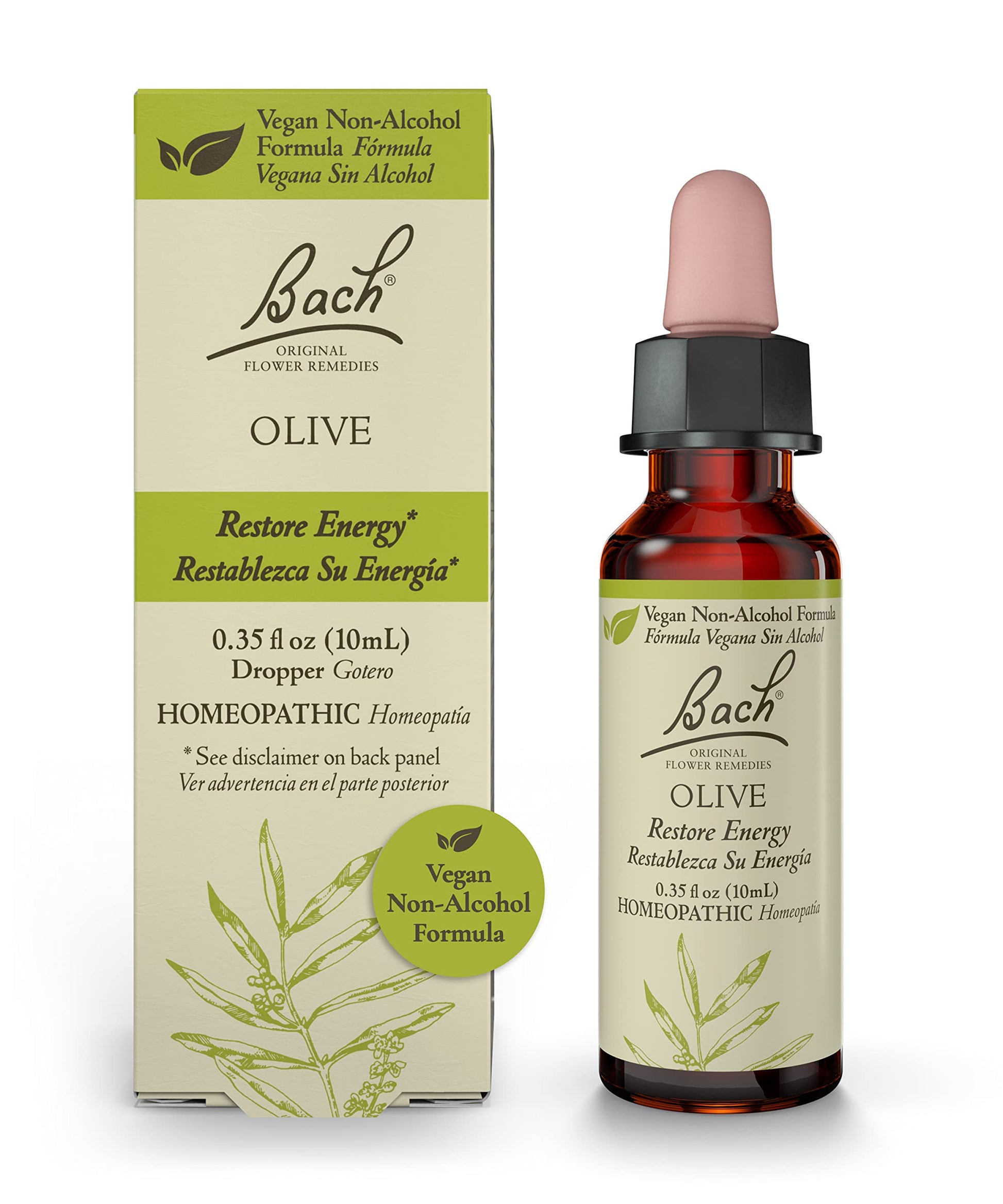 Bach Original Flower Remedies, Olive for Energy (Non-Alcohol Formula), Natural Homeopathic Flower BachAu supplements