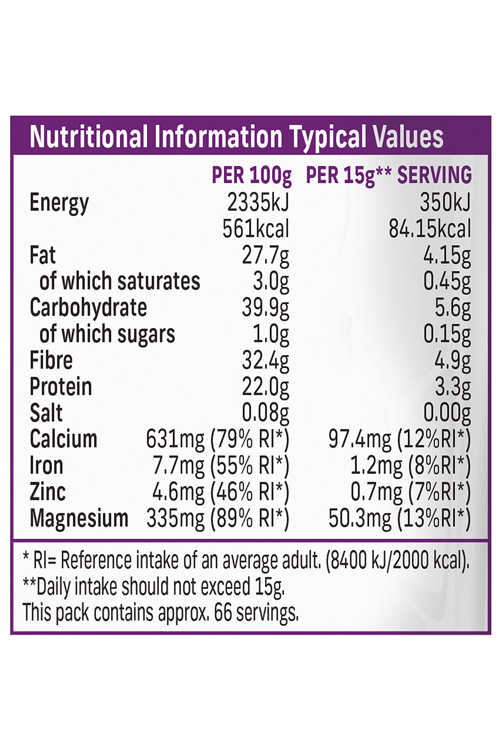 Terrafertil Nature’s Heart Chia Seeds, 1 kg Nature's HeartUS supplements