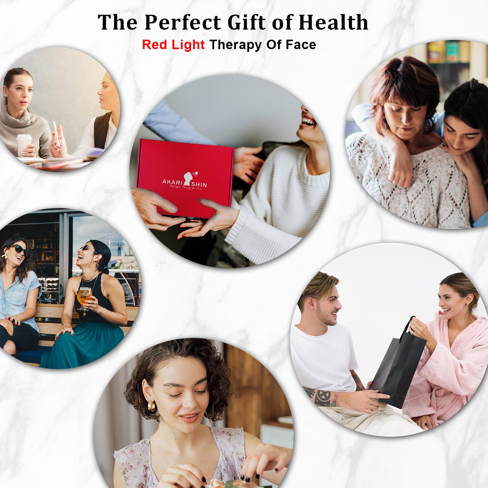 Akarishin Red Light Therapy Lamp for Face- Facial and Body Treatment with Adjustable Height Stand AkarishinAu supplements