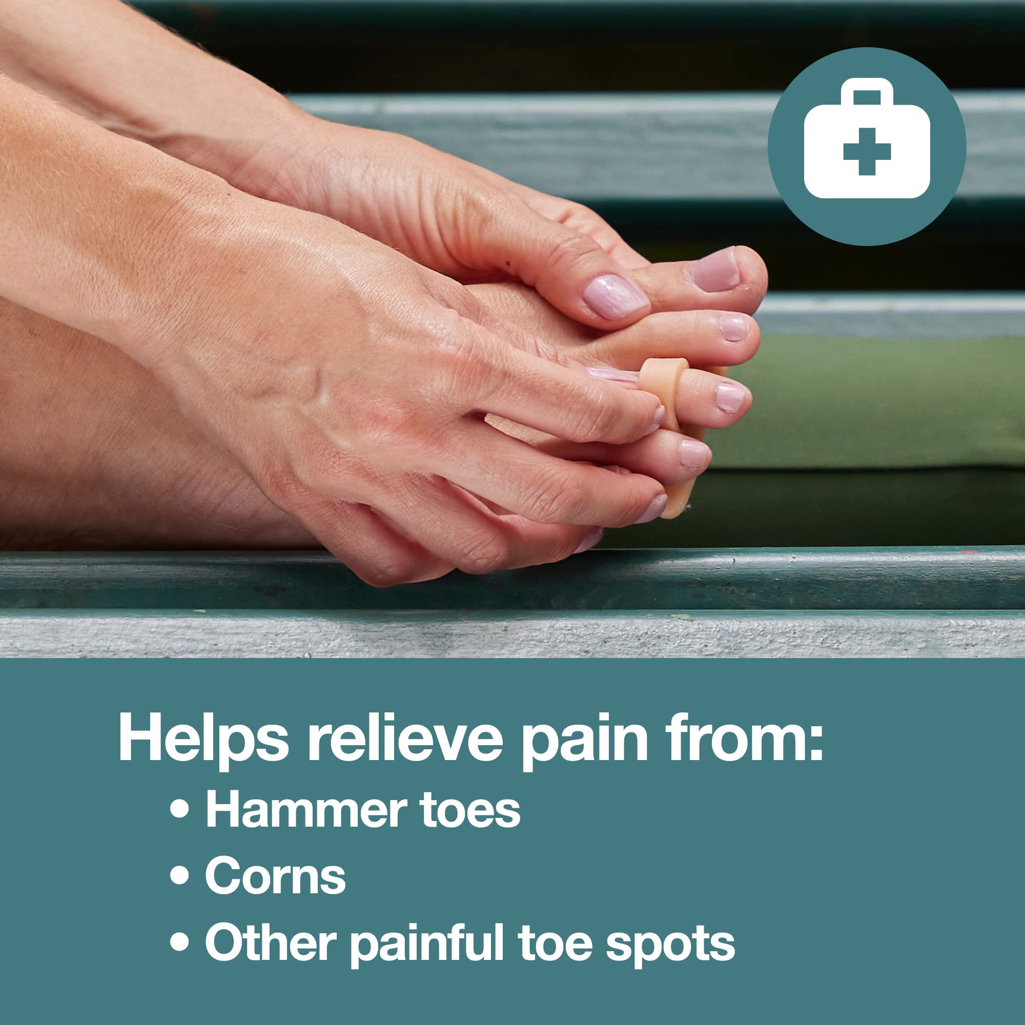ZenToes Hammer Toe Straightener and Corrector 4 Pack Crests Relieve Foot ZenToesUS supplements
