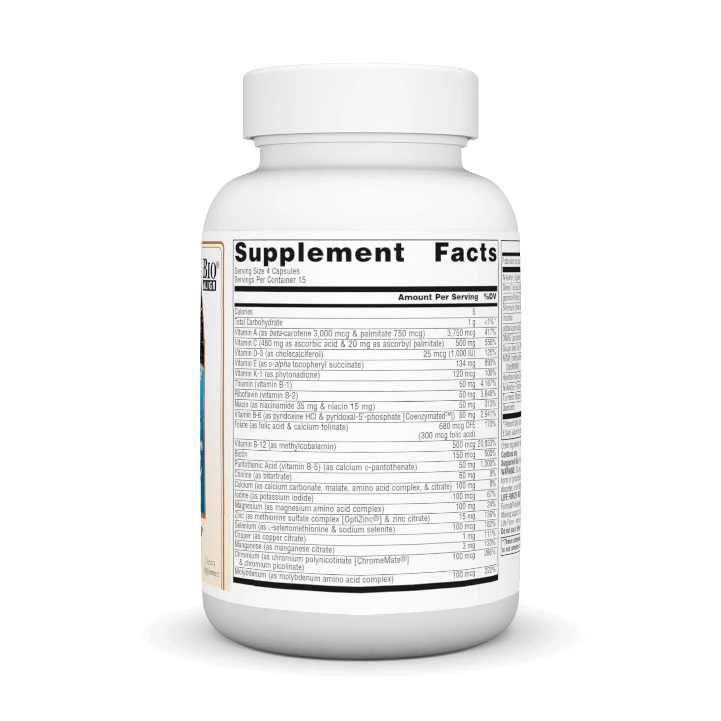 Source Naturals Life Force Multiple Iron Free Daily Multivitamin High Potency Essential Vitamins, Minerals, Antioxidants & Nutrients - Energy & Immune Boost* - 60 Capsules Source Naturalsnz supplements