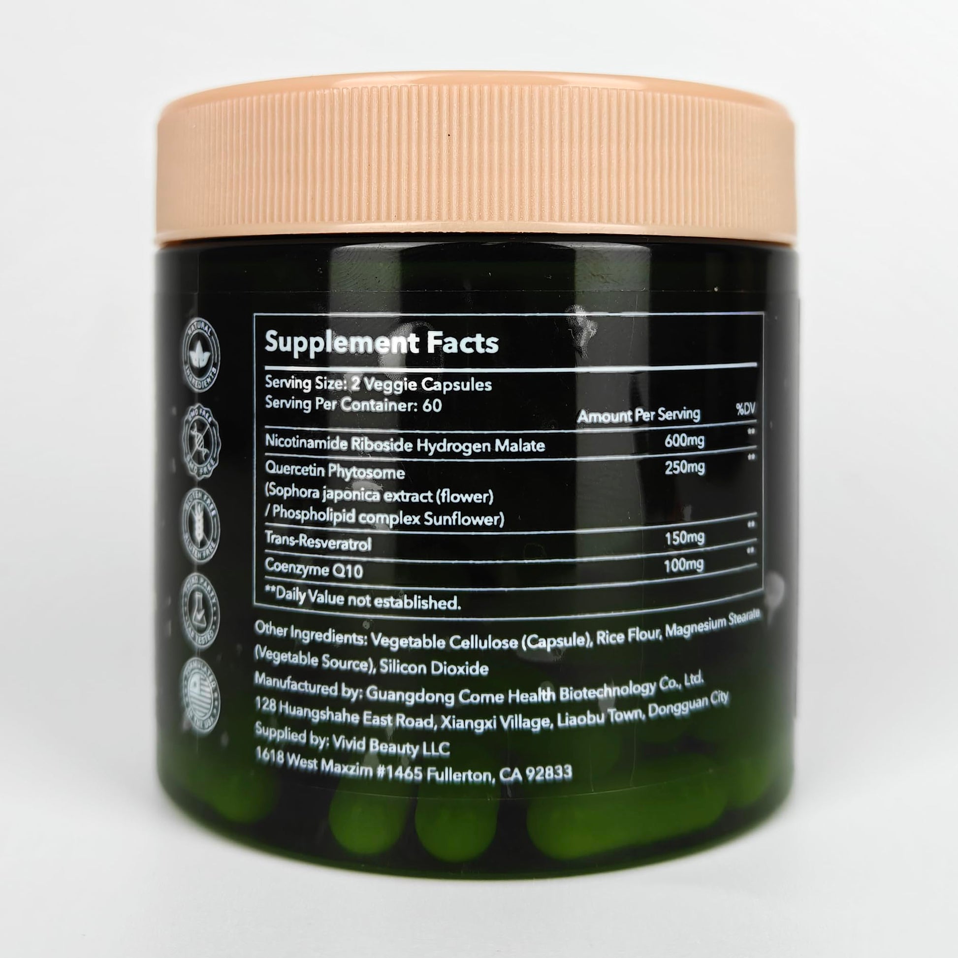 ZenUP NAD+ Supplement | 1100mg Liposomal Nicotinamide Riboside with Resveratrol & Quercetin | Anti-Aging, Cellular Energy, Mental Focus | 120 Caps ZenUPAu supplements