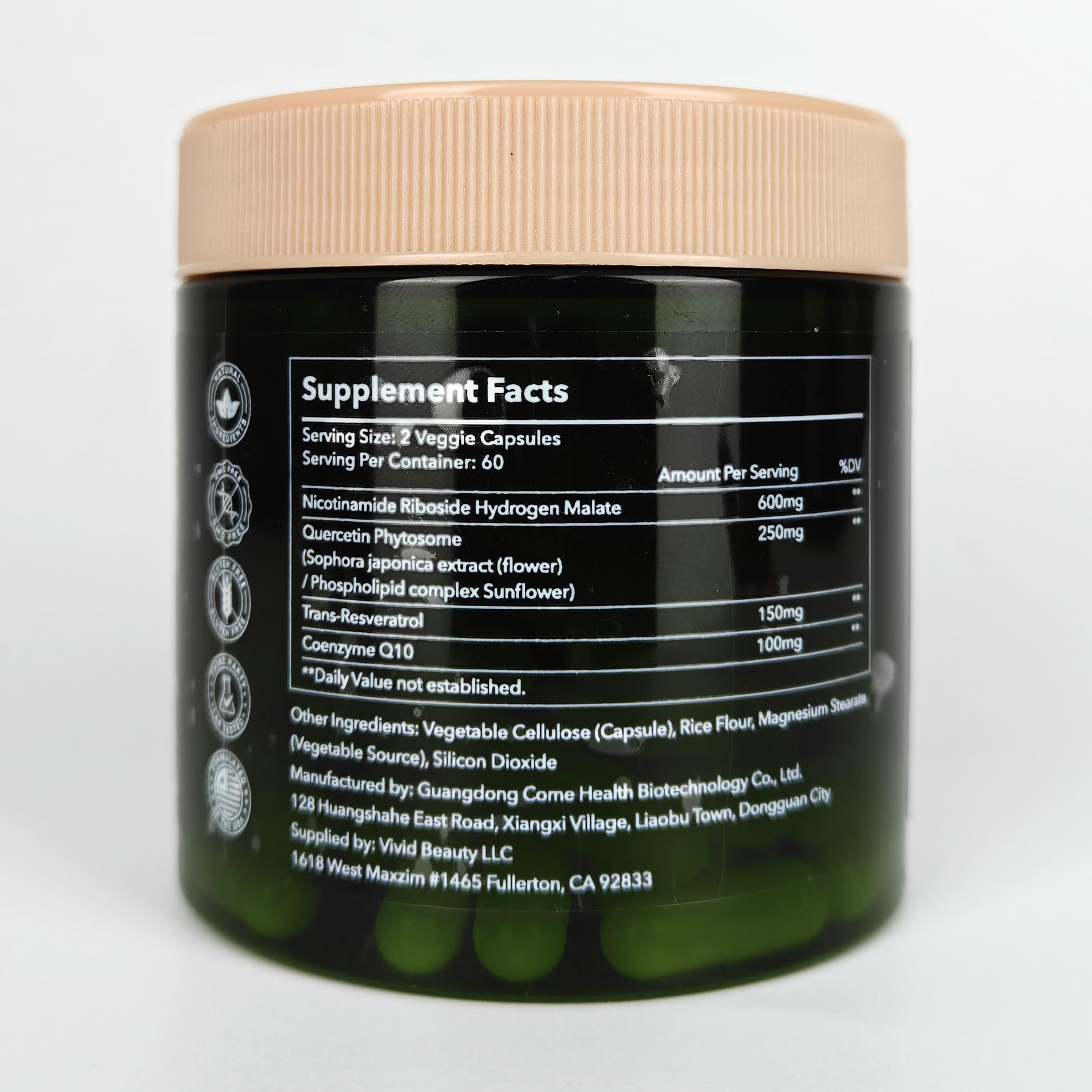 ZenUP NAD+ Supplement | 1100mg Liposomal Nicotinamide Riboside with Resveratrol & Quercetin | Anti-Aging, Cellular Energy, Mental Focus | 120 Caps ZenUPAu supplements