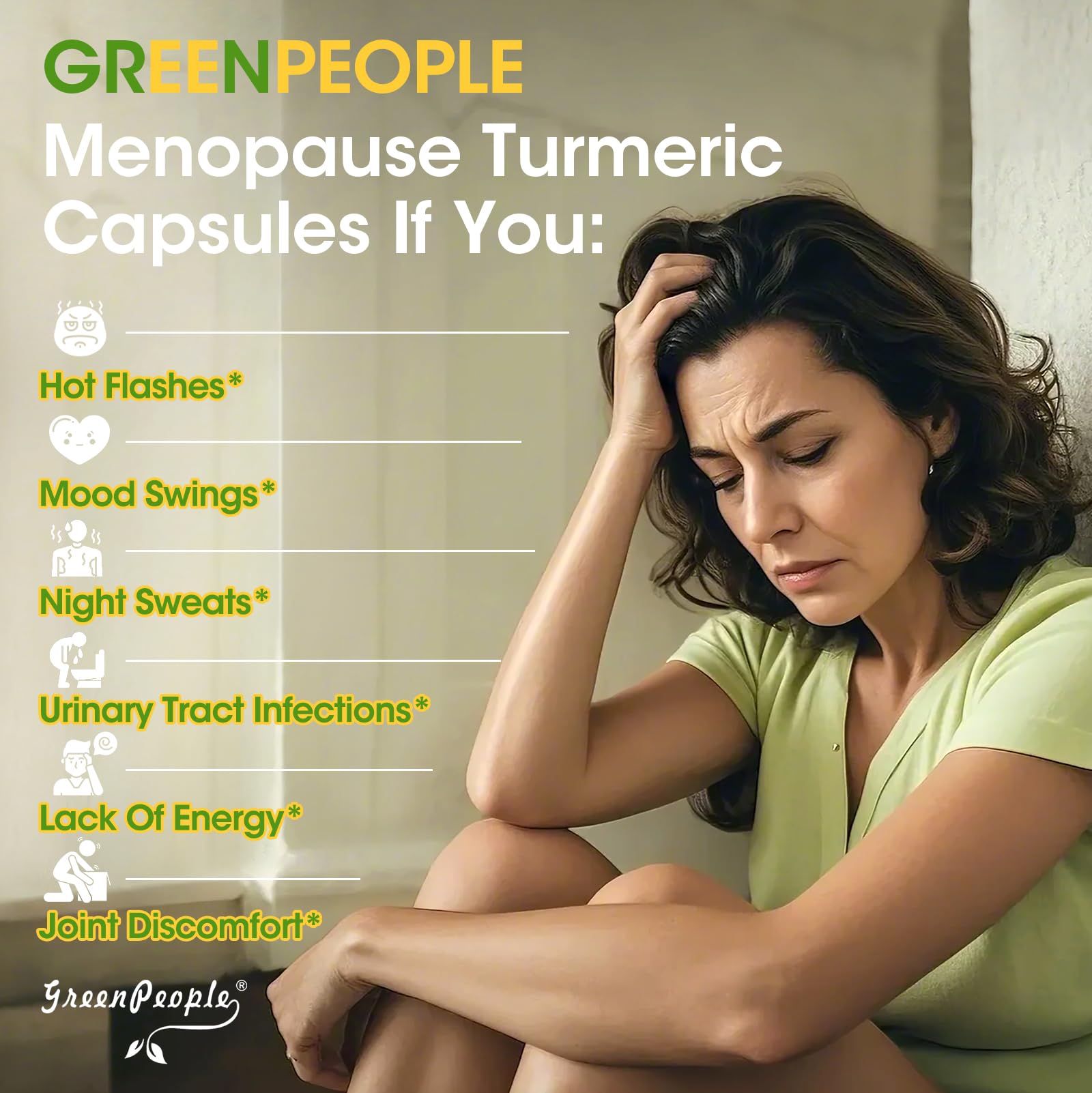 GREENPEOPLE Menopause Supplements for Women - Black Cohosh & Ashwagandha for Hot Flashes, Night Sweats, Mood Swings, Hormonal Balance Support,10 Billion CFU Probiotic - 120 Capsules Vegan Gluten-Free GREENPEOPLEAu supplements