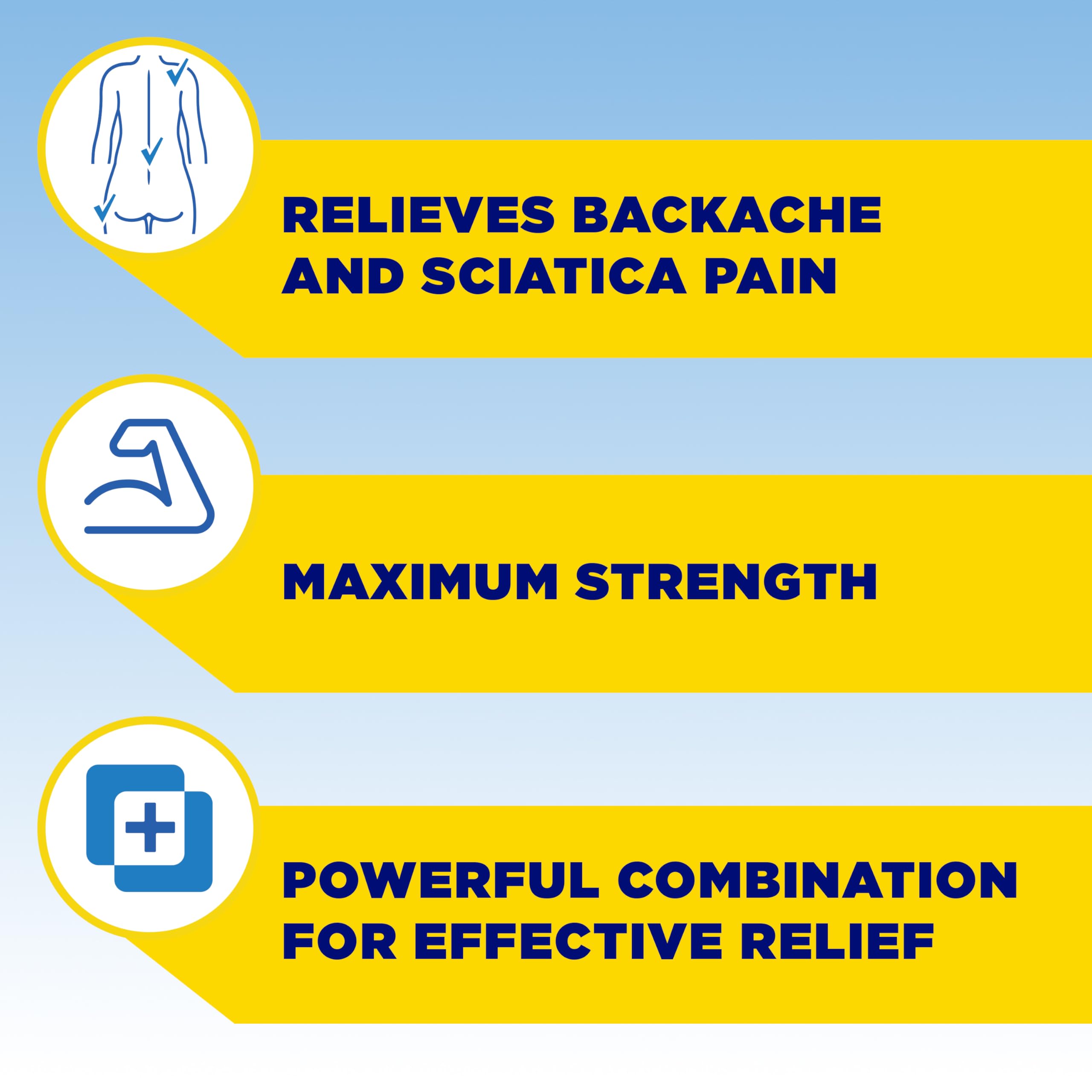 Backaid Maximum Strength Aspirin-Free Pain Relief from Backache, Sciatica and Leg Pain, Powerful Combination, Long-Lasting 6 Hour Formula, 38 Count BackaidAu supplements