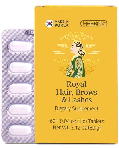 Heebin's Royal Hair, Brows & Lashes, Hair Growth Vitamins with Biotin 4000 mcg, Collagen Heebin'sUS supplements