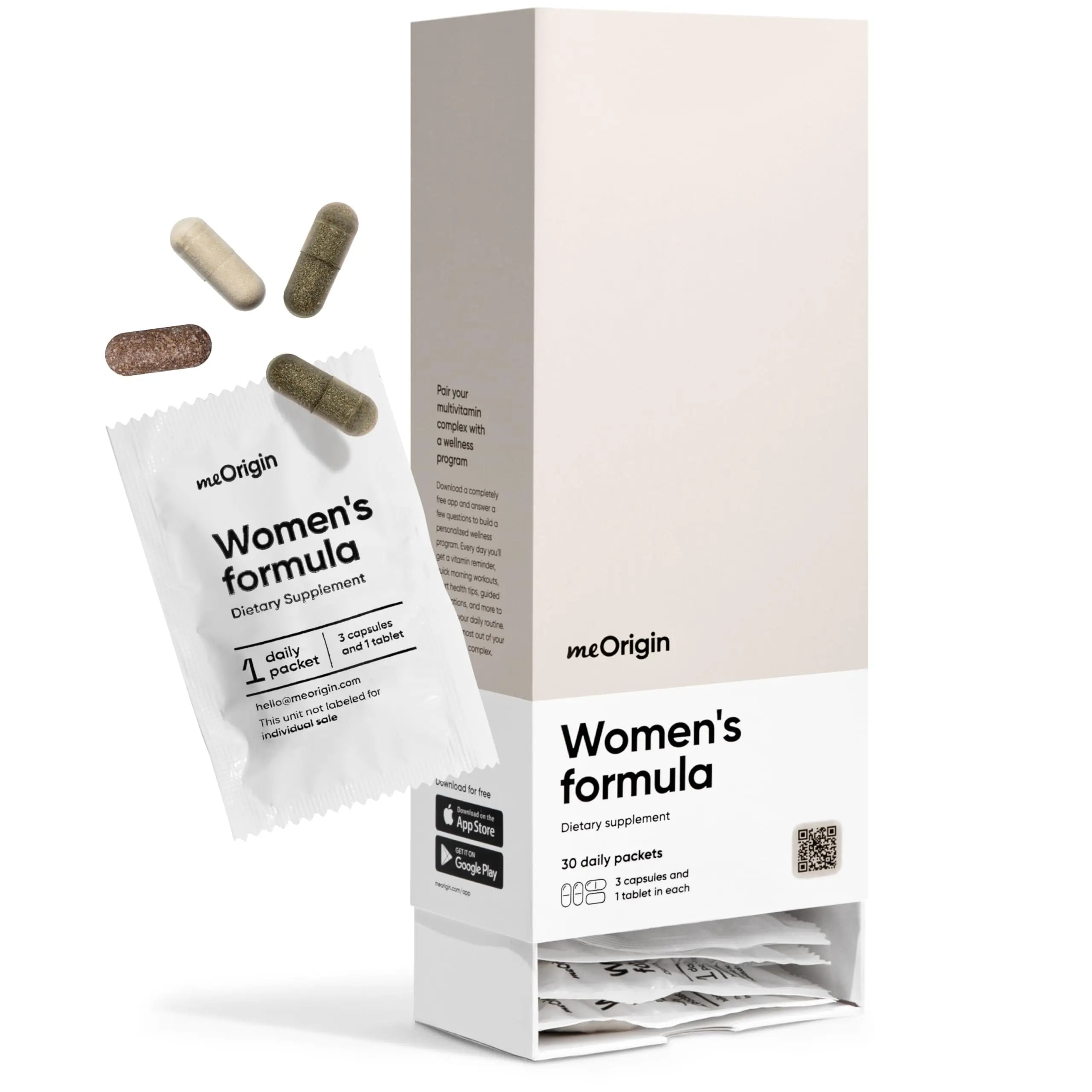 meOrigin Multivitamin for Women, All-in-One Supplement Complex with Vitamin B12, A, C, Biotin, D, E, Folate, Magnesium meOriginAu supplements