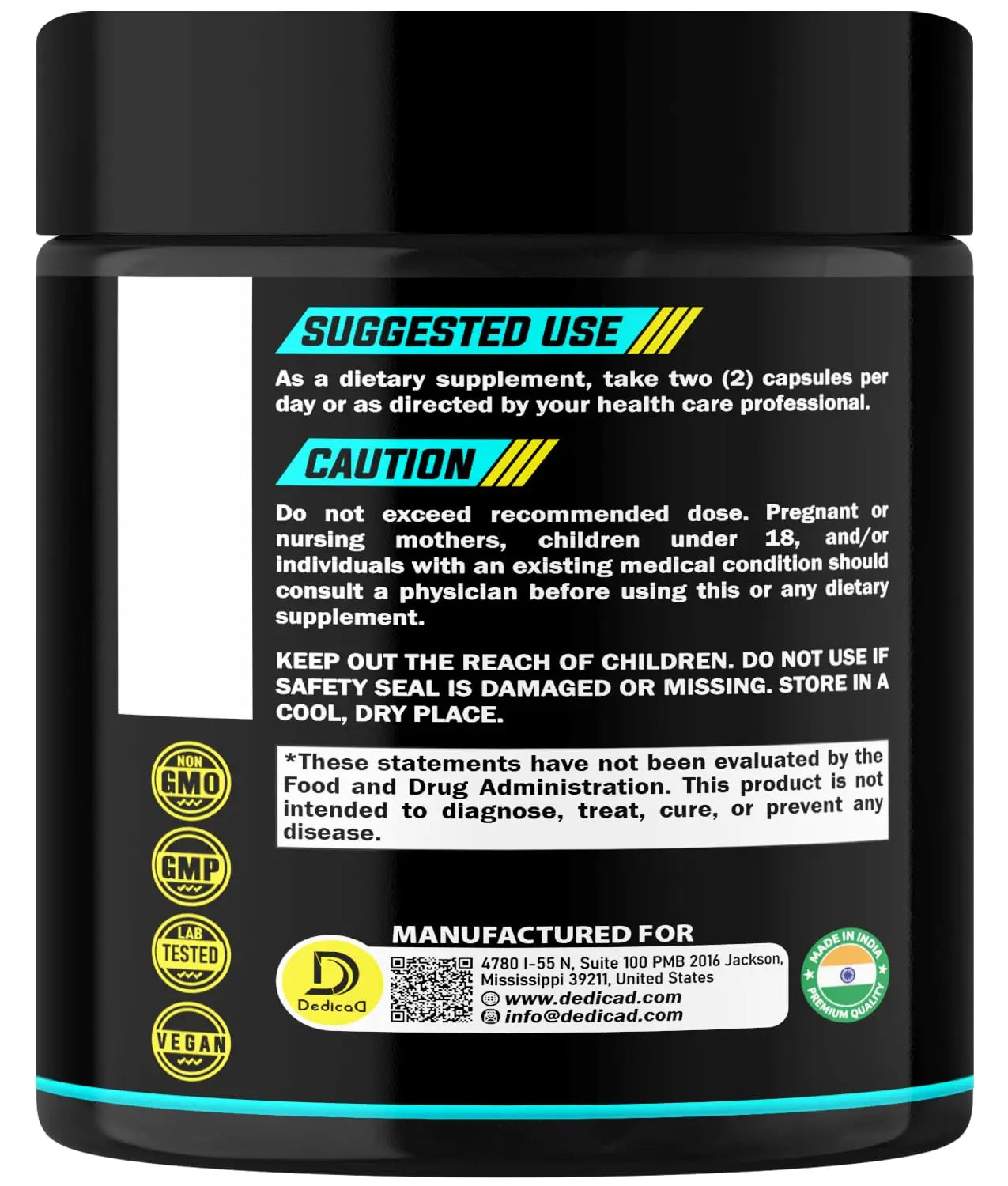 DEDICAD 1000Mg Shilajit Capsules - 180 Counts - Shilajit Supplement for Body Balance, Heart, Brain & Immune Health Support - Contains Natural Fulvic, Humic Acid & 85 Others DEDICADnz supplements