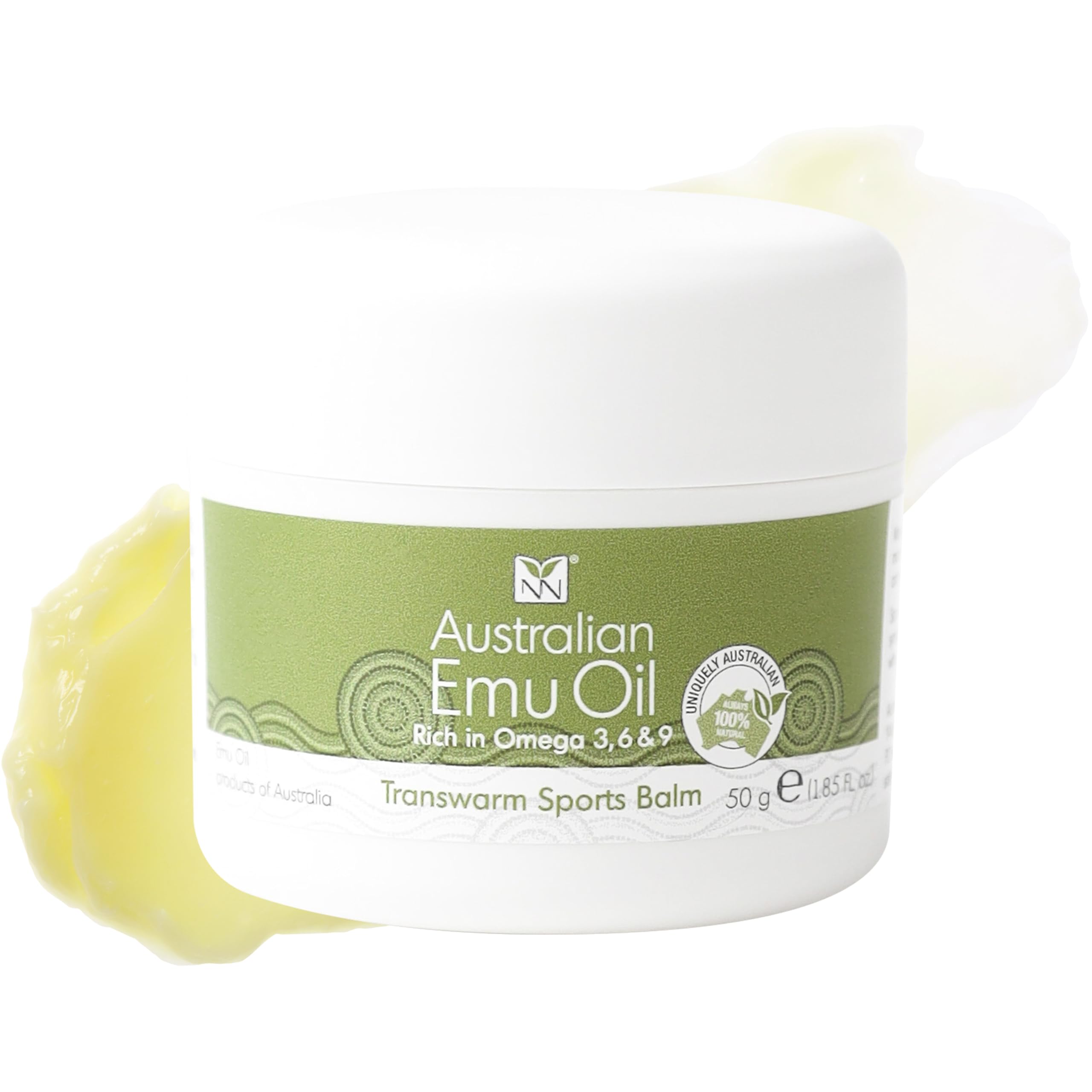 Y Not Natural Transwarm Sports Balm with Pure Emu Oil, Vitamins A, D, E, F & K2, Omega 3 6 9, & Tea Tree Oil Essential Oils - 50g Rub for Joint, Back, Muscle Stiffness & Soothing Itch Relief Y Not NaturalAu supplements