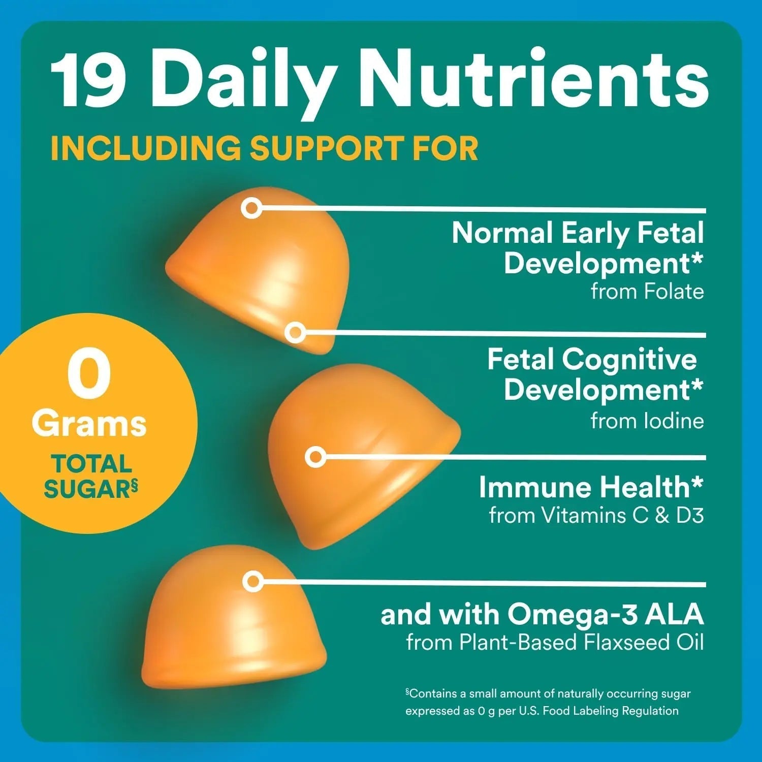 SmartyPants Zero Sugar Prenatal Multivitamin Gummies: Choline, Methylfolate, Omega 3 (ALA), Vitamin D3, C, Vitamin B12, B6, A, K, Zinc, Biotin SmartyPantsAu supplements