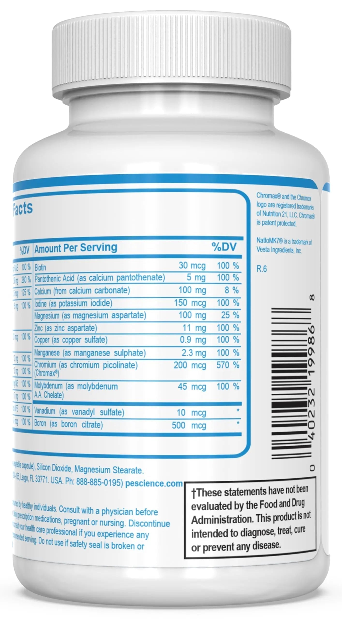 PEScience TruMulti Multivitamin for Men, Daily Formula with Premium Vitamin C, D, Zinc, Chromium Picolinate Supplement for Immune Support PEScienceAu supplements