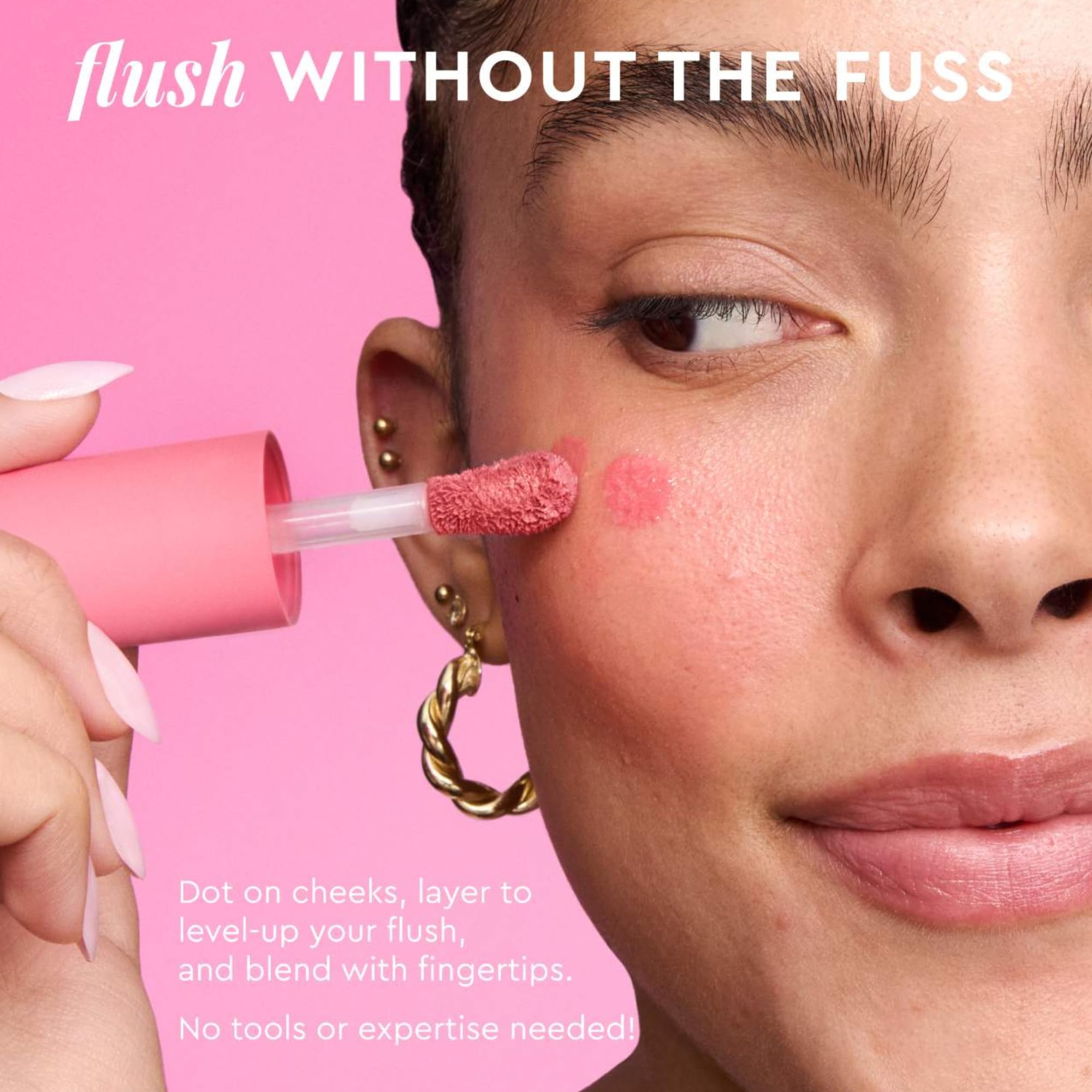 Glow Recipe Niacinamide Dewy Flush Tinted Liquid Blush Serum - Glowy Blush for Cheeks to Smooth, Hydrate & Brighten - Liquid Korean Makeup with Buildable Soft Pink Tint - Watermelon Flush (0.4 oz) Glow RecipeAu supplements