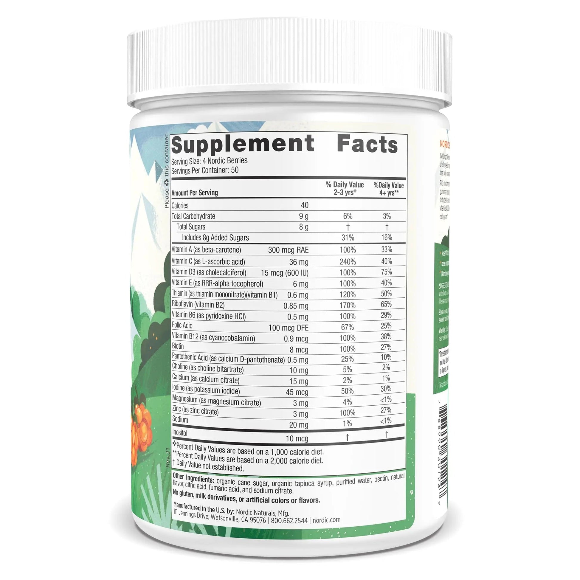Nordic Naturals Nordic Berries, Citrus - 200 Gummy Berries - Great-Tasting Multivitamin for Ages 2+ - Growth, Development Nordic NaturalsAu supplements
