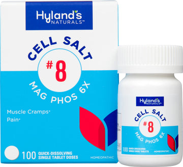 Hyland's No. 8 Cell Salt Mag Phos 6X, PMS Relief, Natural Homeopathic Relief of Menstrual Pain and Muscle Cramp Symptoms, Muscle Relaxer, Quick Dissolving Tablets, 100 Count Hyland'sAu supplements