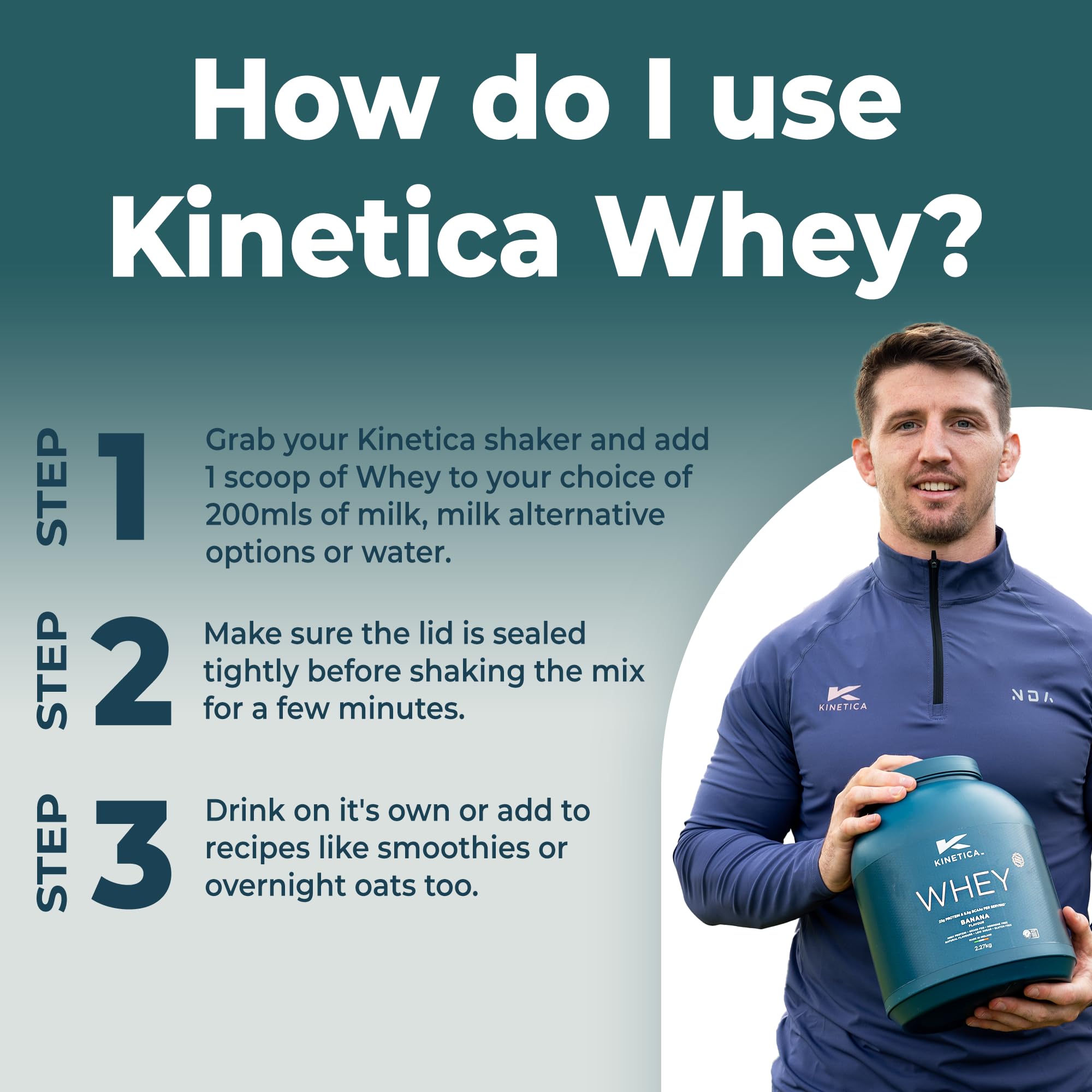 Kinetica Chocolate Whey Protein Powder | 2.27kg | 22g Protein per Serving | 76 Servings KineticaAu supplements