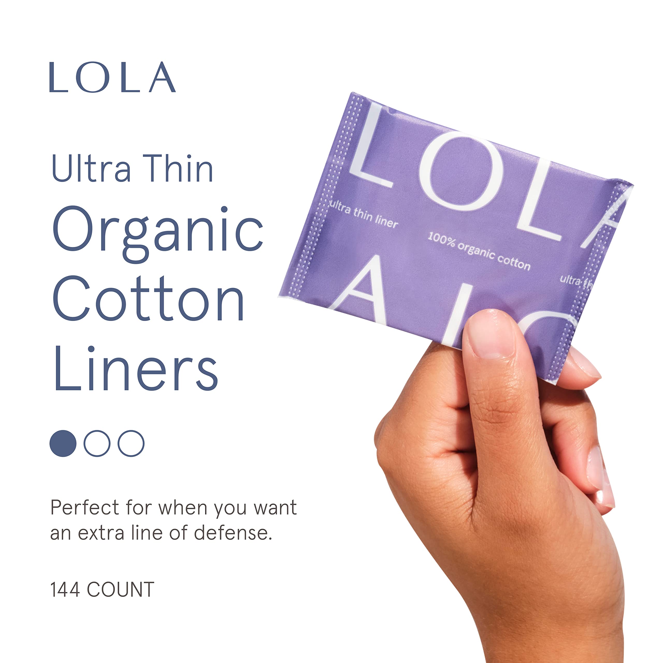 LOLA Ultra Thin Liners, 108 Count - Cotton Panty Liners for Women, Hypoallergenic Pads for Women LOLAAu supplements