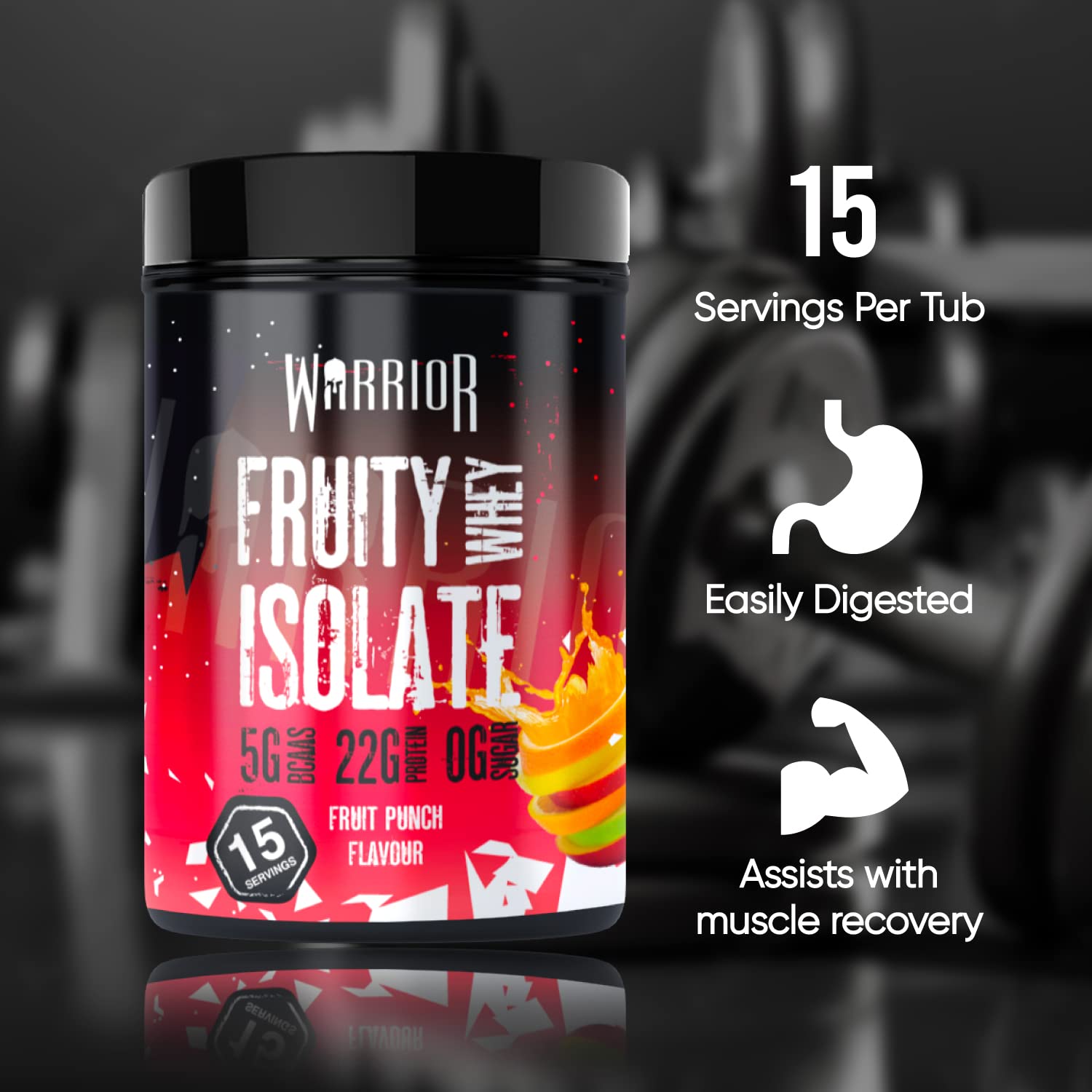 Warrior, Fruity Clear Whey Isolate – Rapid Digesting Protein Powder – Refreshingly Fruit Flavoured Shakes WarriorAu supplements
