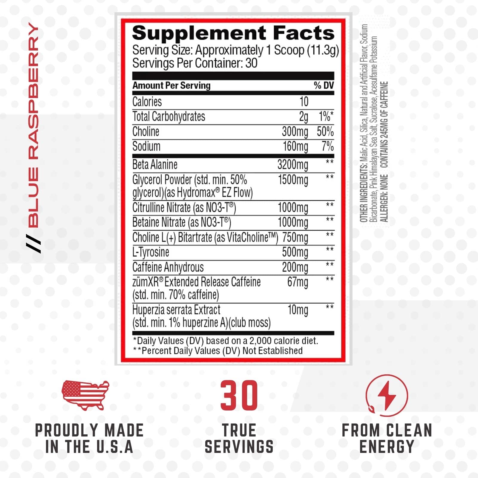 Purus Labs NOXYGEN PREWORKOUT Powder, 30 Servings (Blue Raspberry) Purus LabsAu supplements